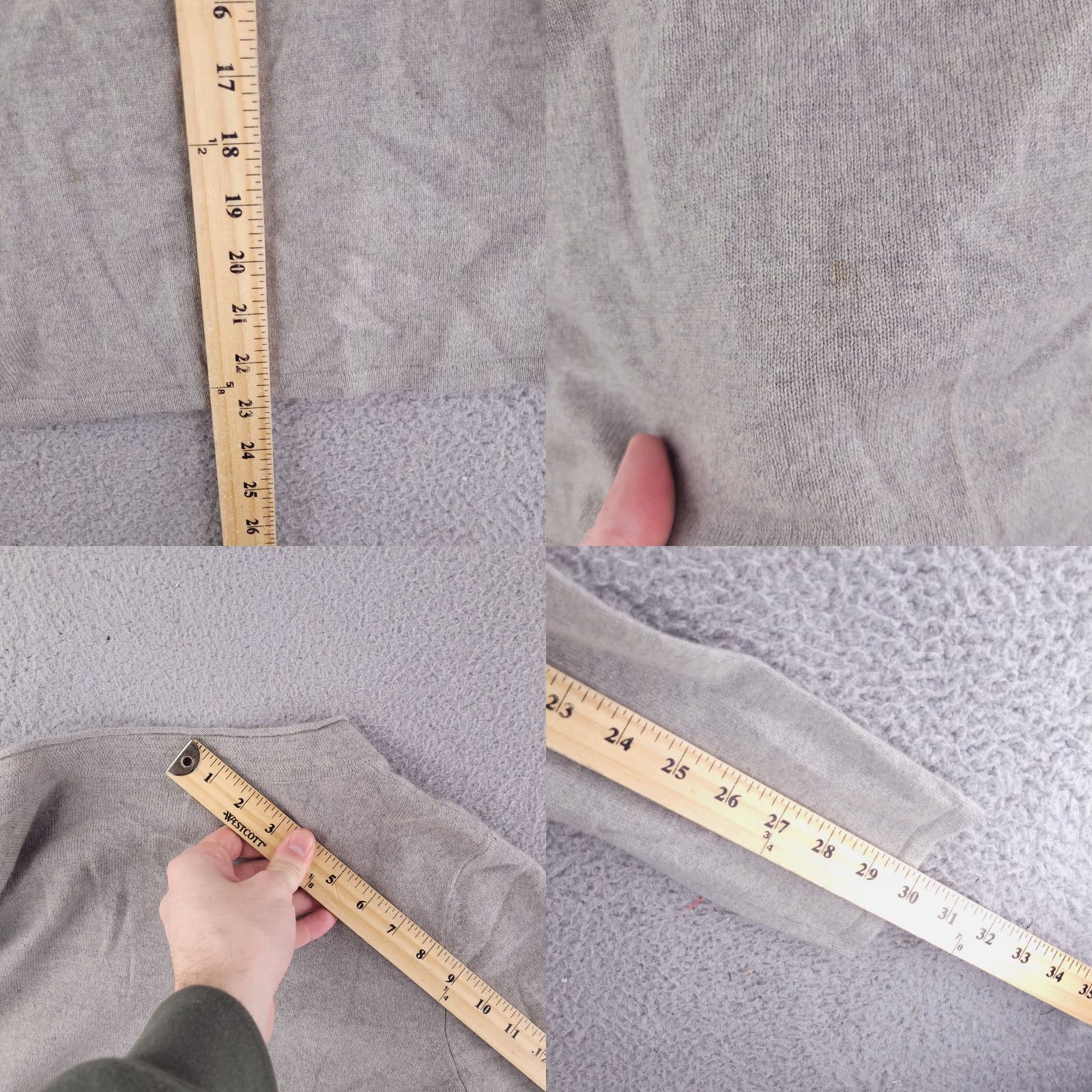 Jones New York Jones New York Sweater Womens Medium V-Neck Gray Knit Size M / US 6-8 / IT 42-44 - 8 Thumbnail