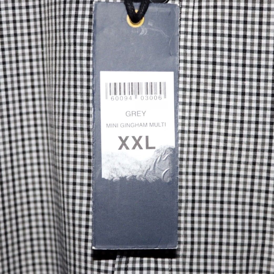 Etro VINTAGE Retro Fire Shirt 2XL 2XL Black White Mini Gingham Button-Up Mens BNWT Size US XXL / EU 58 / 5 - 4 Thumbnail