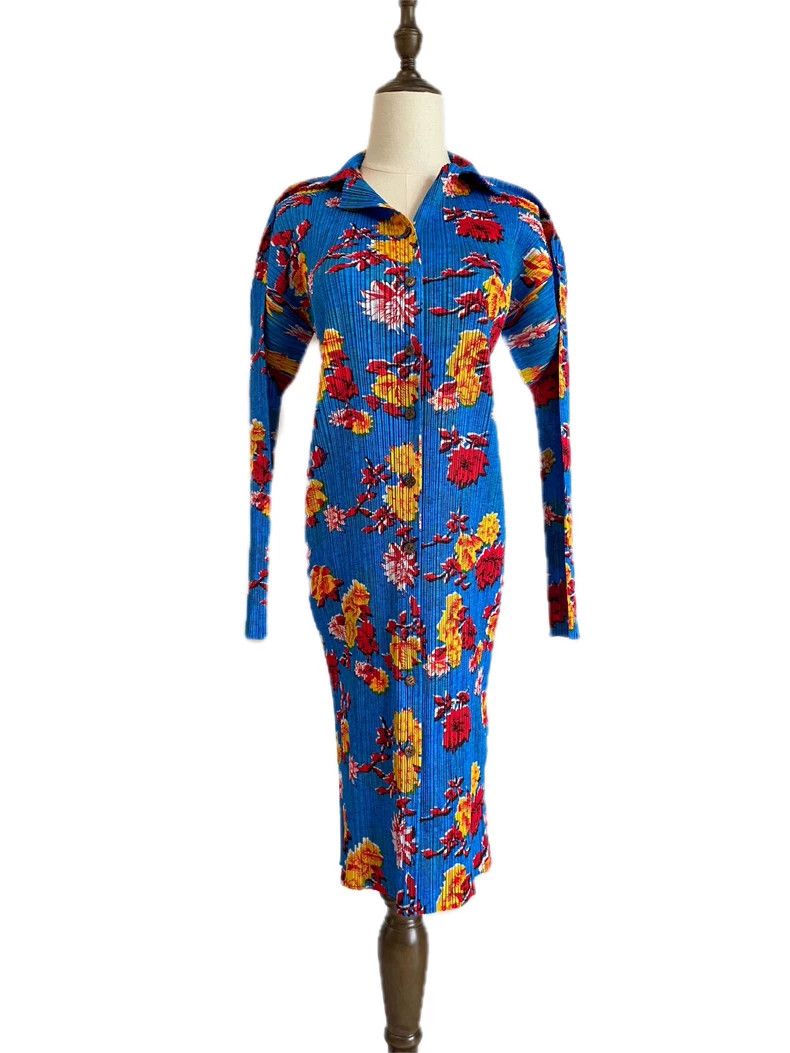 Issey Miyake Issey Miyake size:3 Blue traditional Chinese style and fol Size S / US 4 / IT 40 - 1 Thumbnail