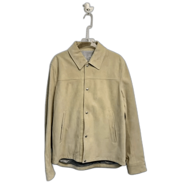 Dior Dior Beige Suede Leather Jacket New-2505 Size US L / EU 52-54 / 3 - 1 Thumbnail