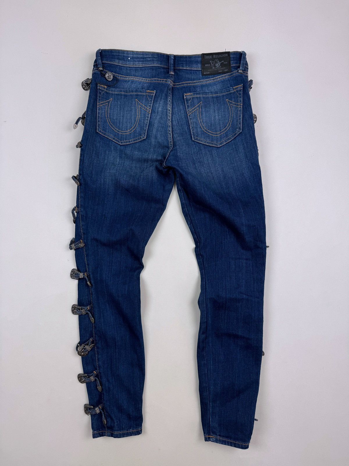 True Religion True Religion Halle Multi Buckle Skinny Women’s Jeans Size 30" / US 8 / IT 44 - 10 Thumbnail