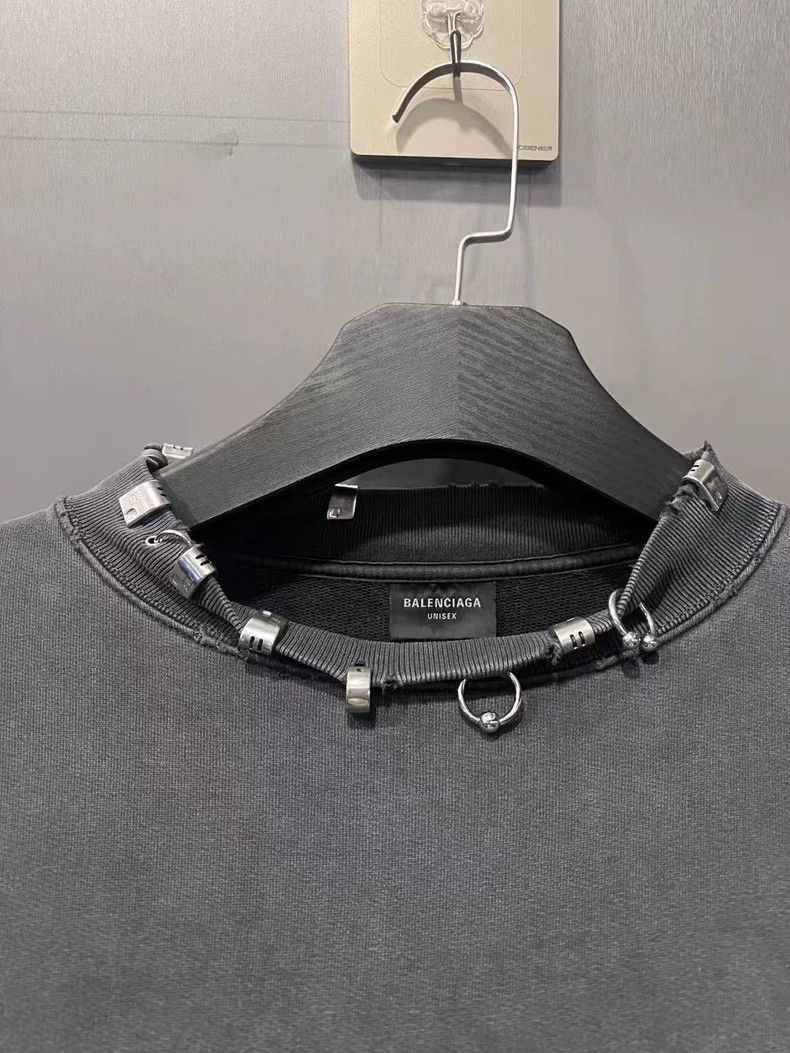 Balenciaga Balenciaga Logo Washed Sweatshirt Size US L / EU 52-54 / 3 - 2 Thumbnail