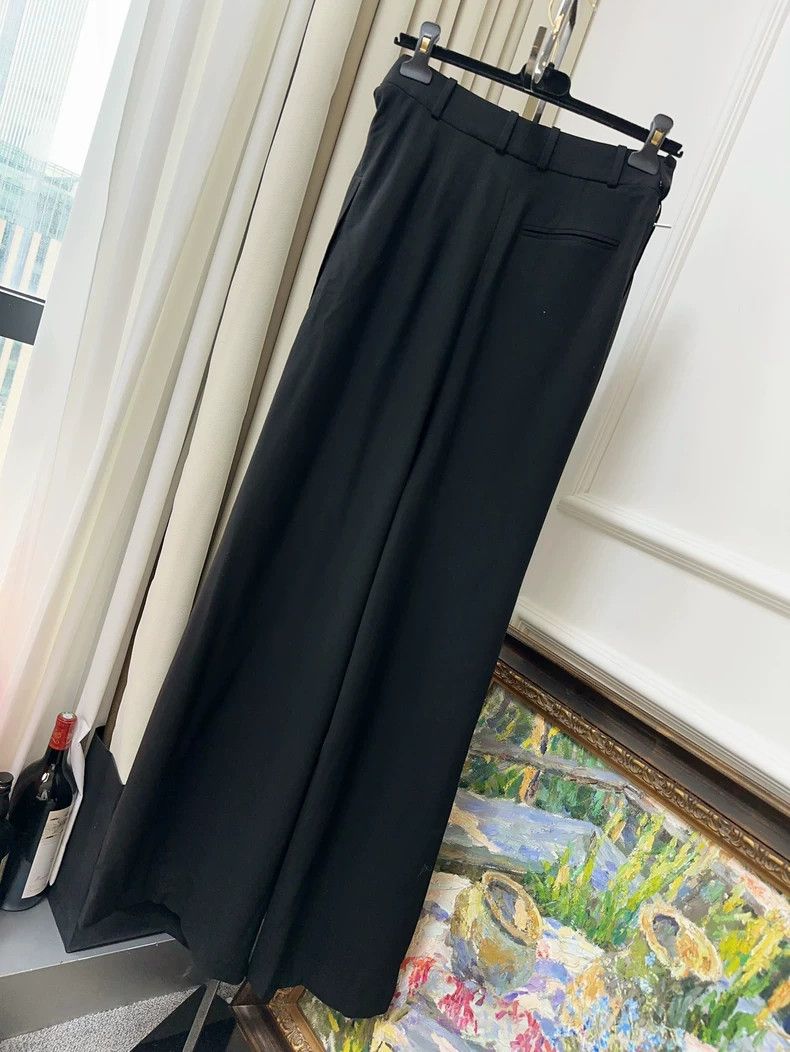 Loewe Loewe SS25 black irregular pleated wool hanging seven-poin Size 24" / US 00 / IT 34 - 2 Thumbnail