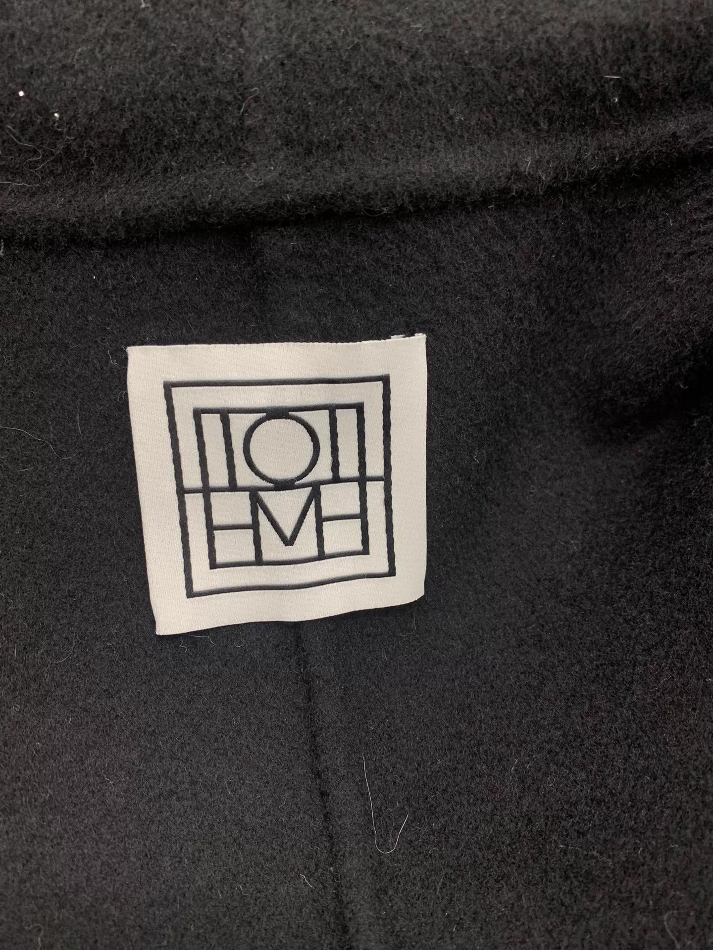 Toteme Toteme Black Wool Lapel Overcoat L New Size L / US 10 / IT 46 - 4 Thumbnail