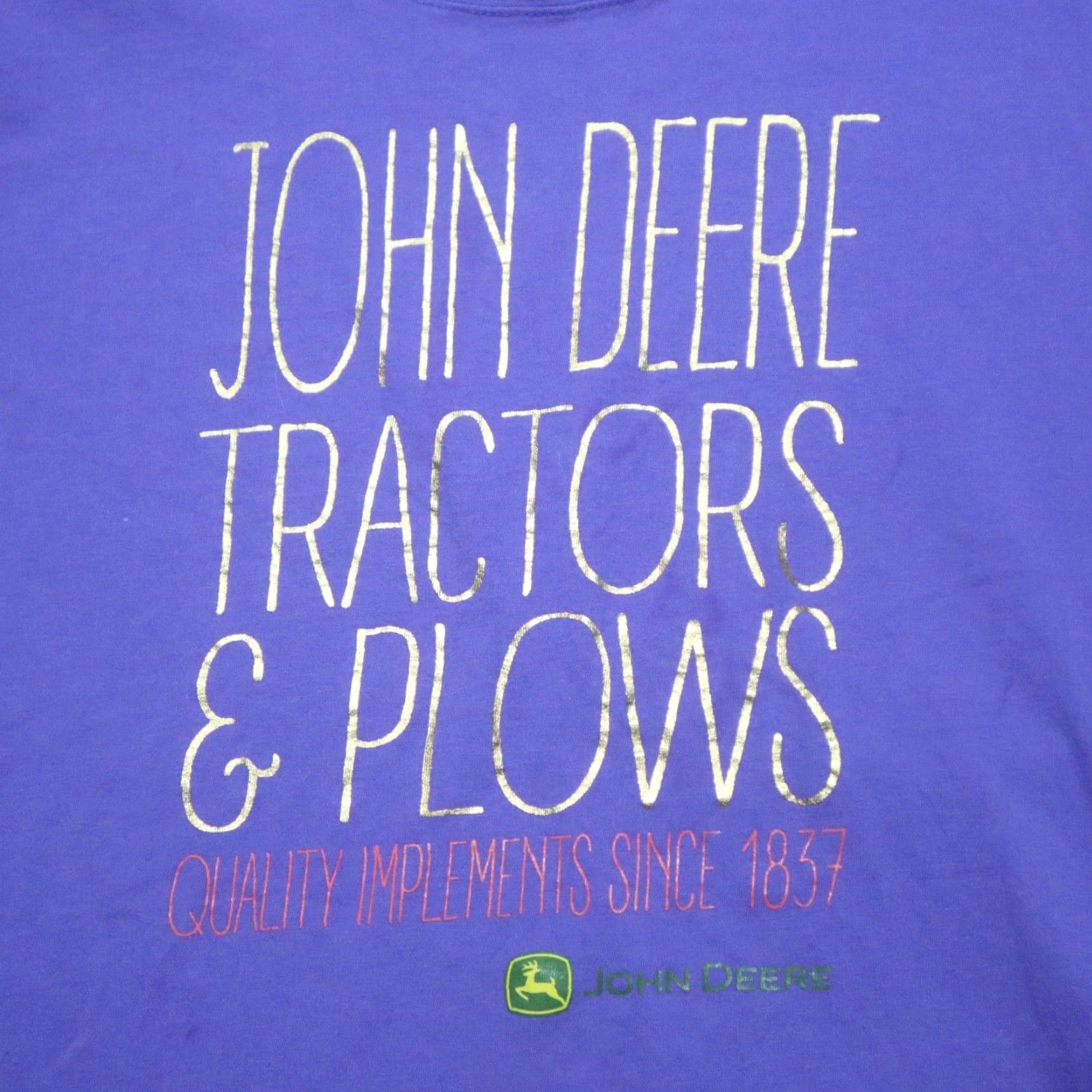 John Deere VINTAGE John Deere Tractors And Plows 1837 Farmer Tee T-Shirt Womens Size XL Extra Large Size XL / US 12-14 / IT 48-50 - 2 Thumbnail