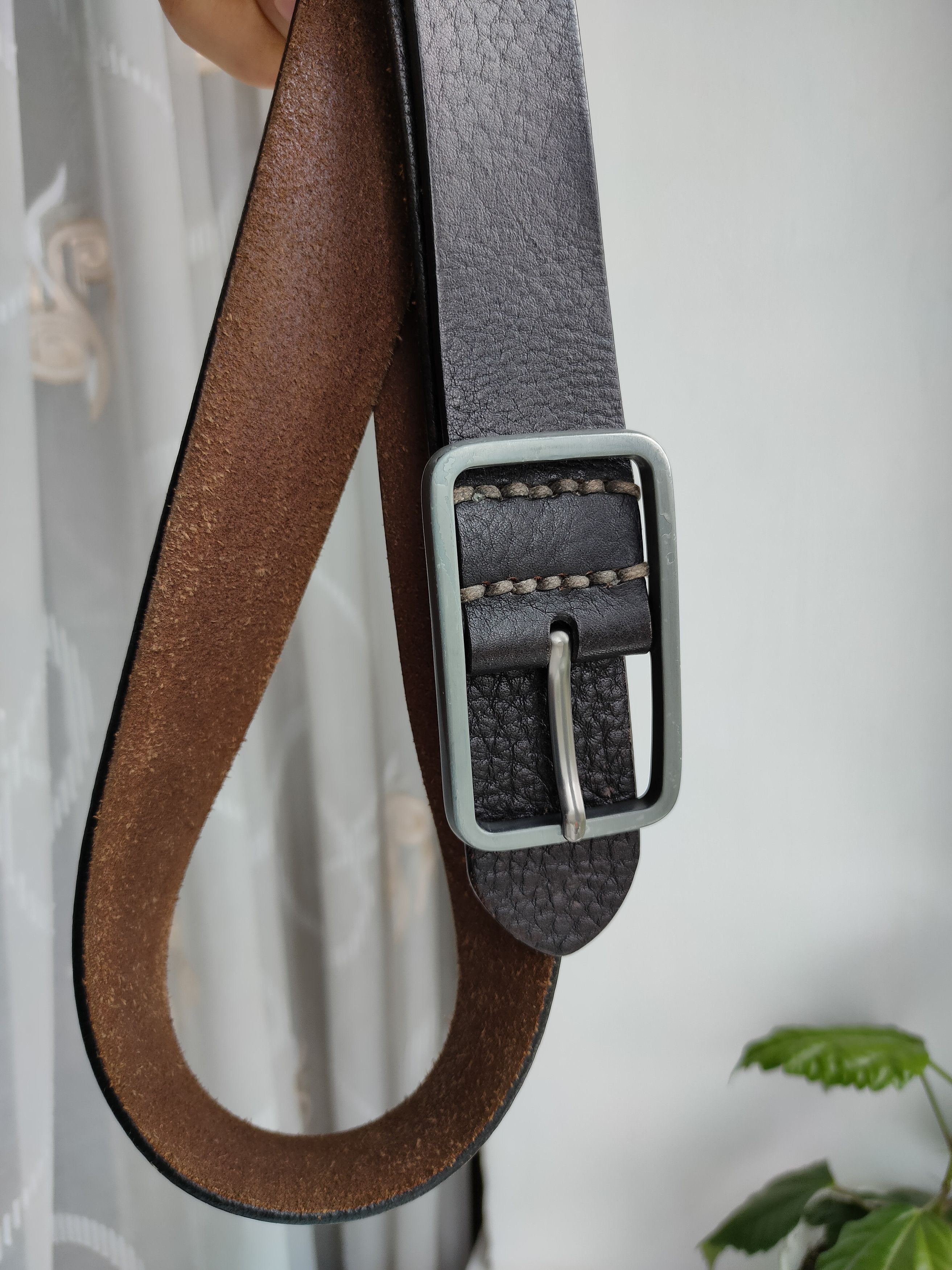 Marks & Spencer Marks Spencer Leather Belt Men's Leather Belt Buckle Size ONE SIZE - 3 Thumbnail