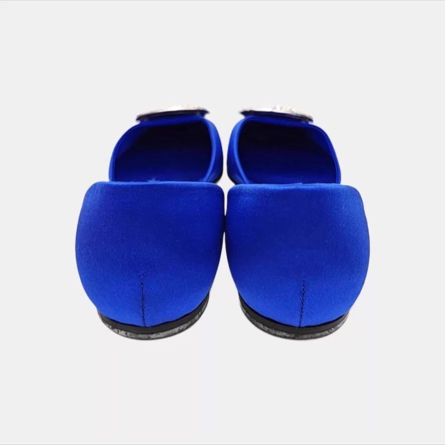 Roger Vivier Roger Vivier Satin Square Crystal Flats 39 Size US 8.5 / IT 38.5 - 5 Thumbnail