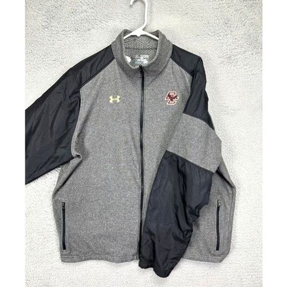 Under Armour VINTAGE? No. Under Armour Jacket Mens 2XL ColdGear Grey Boston College Eagles Fleece Lined Size US XXL / EU 58 / 5 - 3 Thumbnail