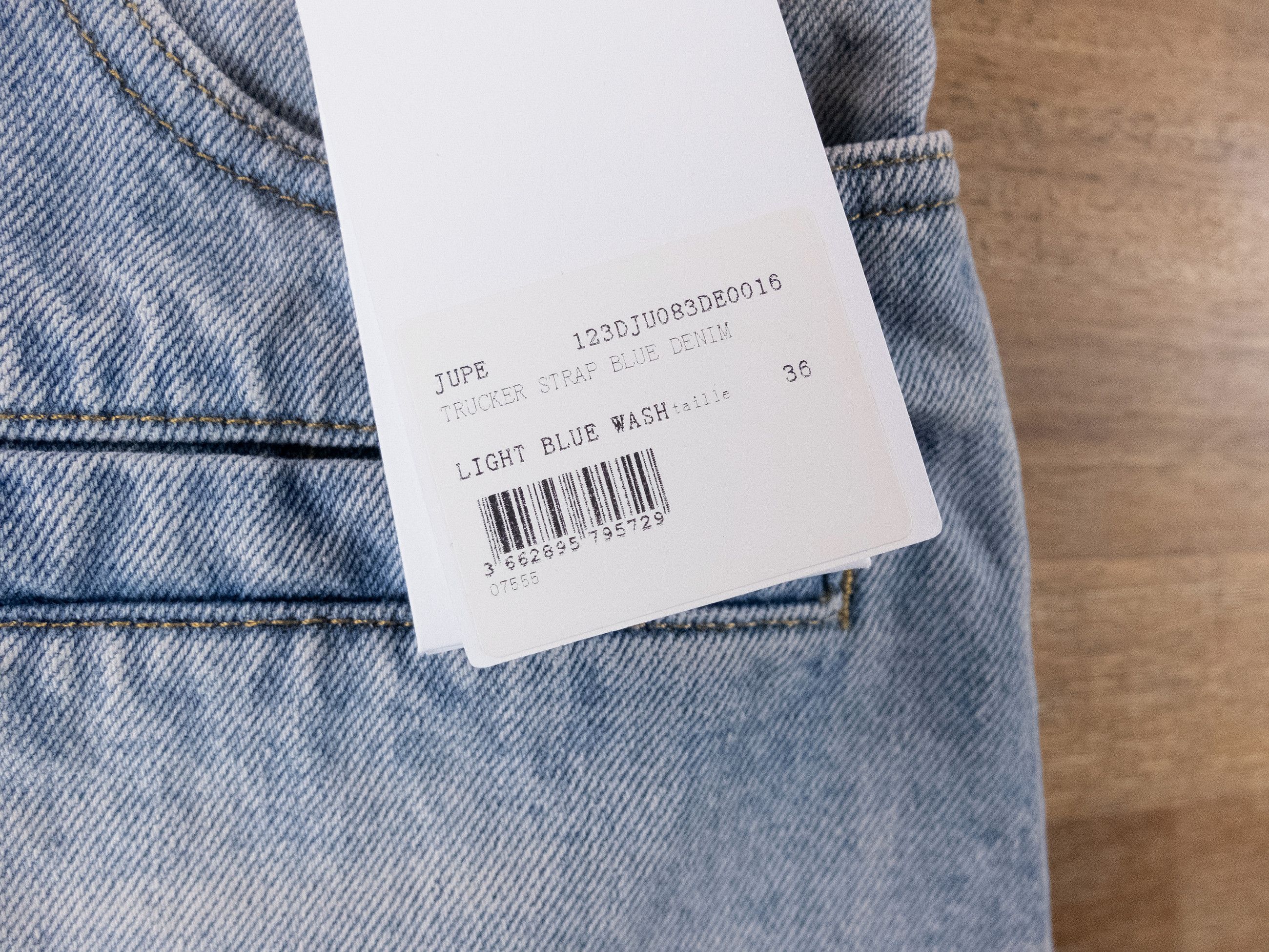 Courreges COURREGES Trucker Strap blue denim mini skirt 4 36 Size 26" / US 2 / IT 38 - 7 Thumbnail