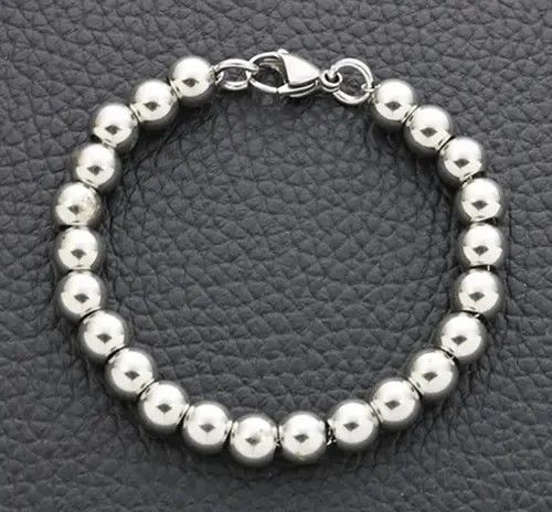 Jewelry Ball Chain Bracelet 2000s Chrome Y2K Punk Skater Grunge Size ONE SIZE - 4 Thumbnail