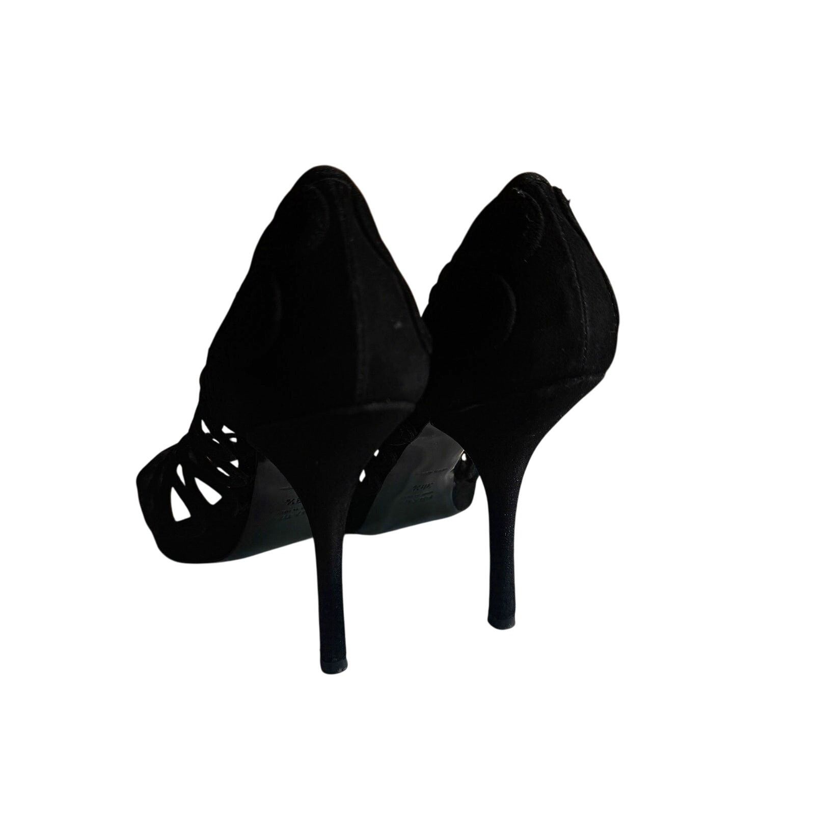 Prada Prada Suede Lasercut Accents Pumps Size US 8 / IT 38 - 3 Thumbnail