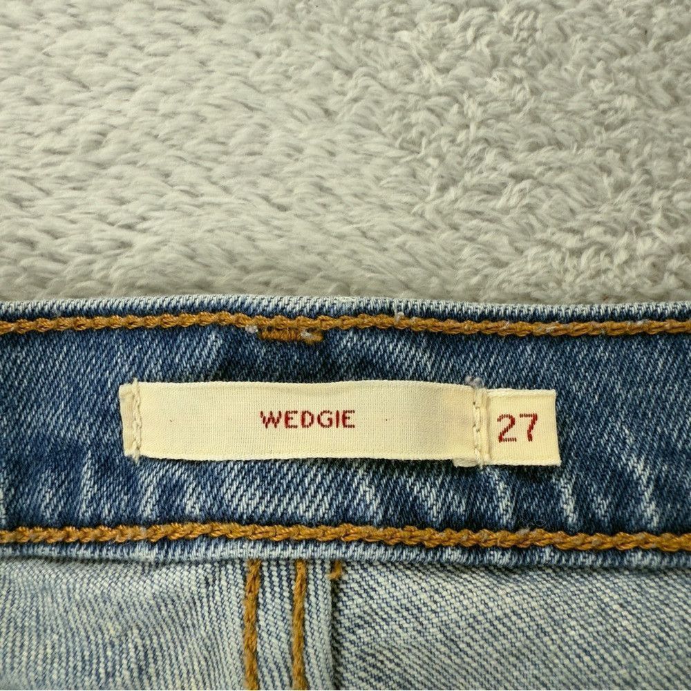 Levi's Levi's Women's Size 27x 26 Wedgie Button Fly Blue Denim Jea Size 27" / US 4 / IT 40 - 2 Thumbnail