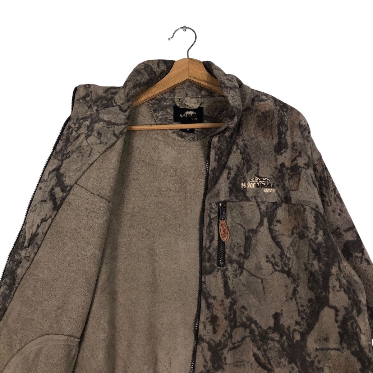 Japanese Brand 📌Vintage Zippet Fleece Jacket National Gear Hunting Design Size US M / EU 48-50 / 2 - 13 Thumbnail