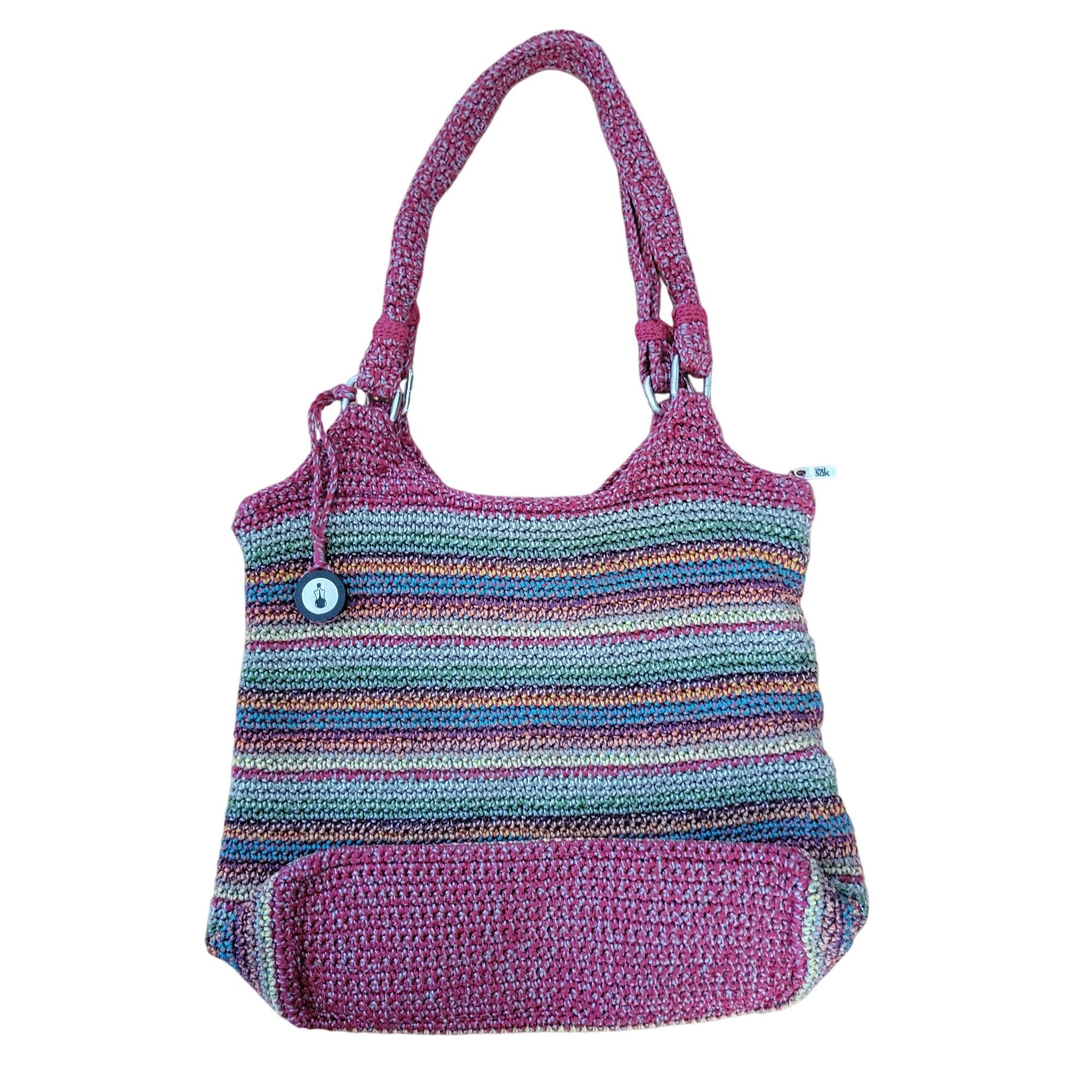 The Sak The Sak Multicolored Crochet Shoulder Bag Zipper Closure Bac Size ONE SIZE - 3 Thumbnail