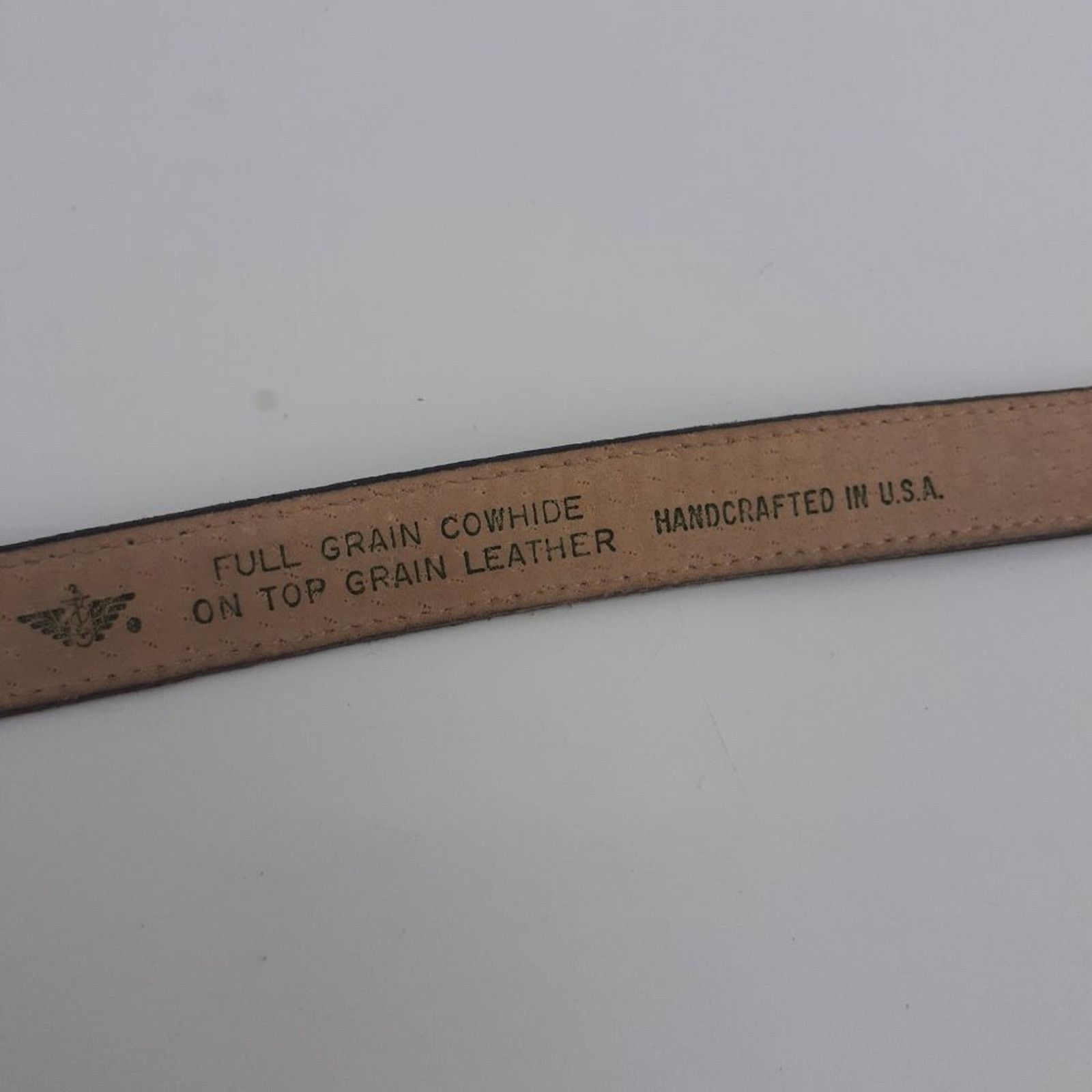 Dockers Docker's Red Burgundy Gold tone Buckle Hand Crafted USA Belt Size ONE SIZE - 4 Thumbnail