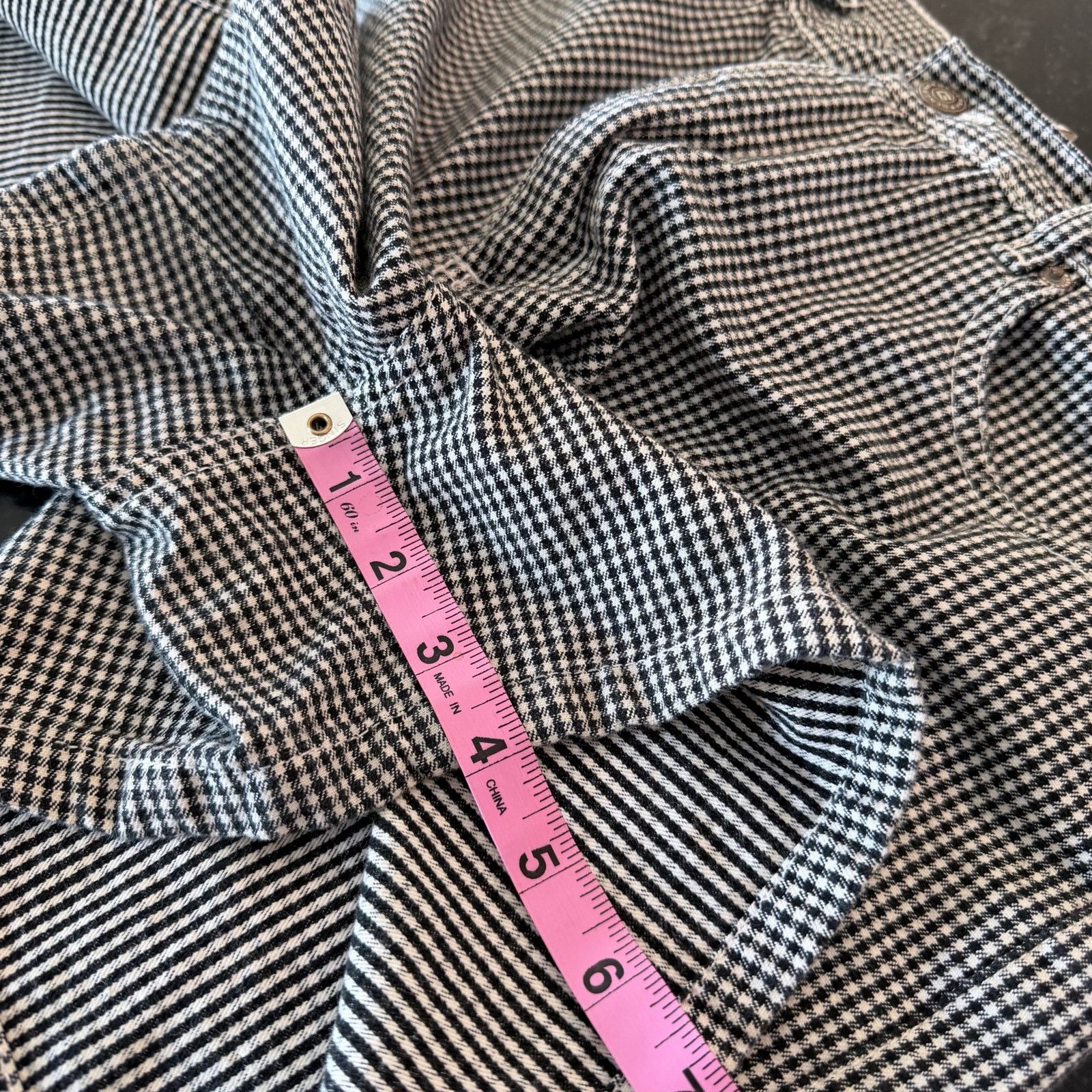Generra Generra Vintage Checkered High-Rise Denim Shorts Size 32" / US 10 / IT 46 - 11 Thumbnail