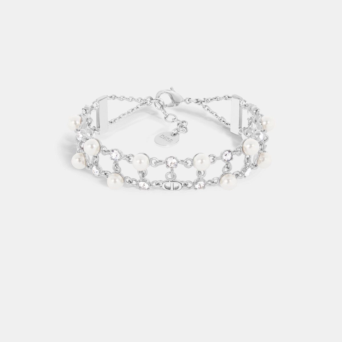 Dior o1bcso1str0126 Size: OS/Cd Treasure Bracelet in Silver/White Size ONE SIZE - 1 Thumbnail