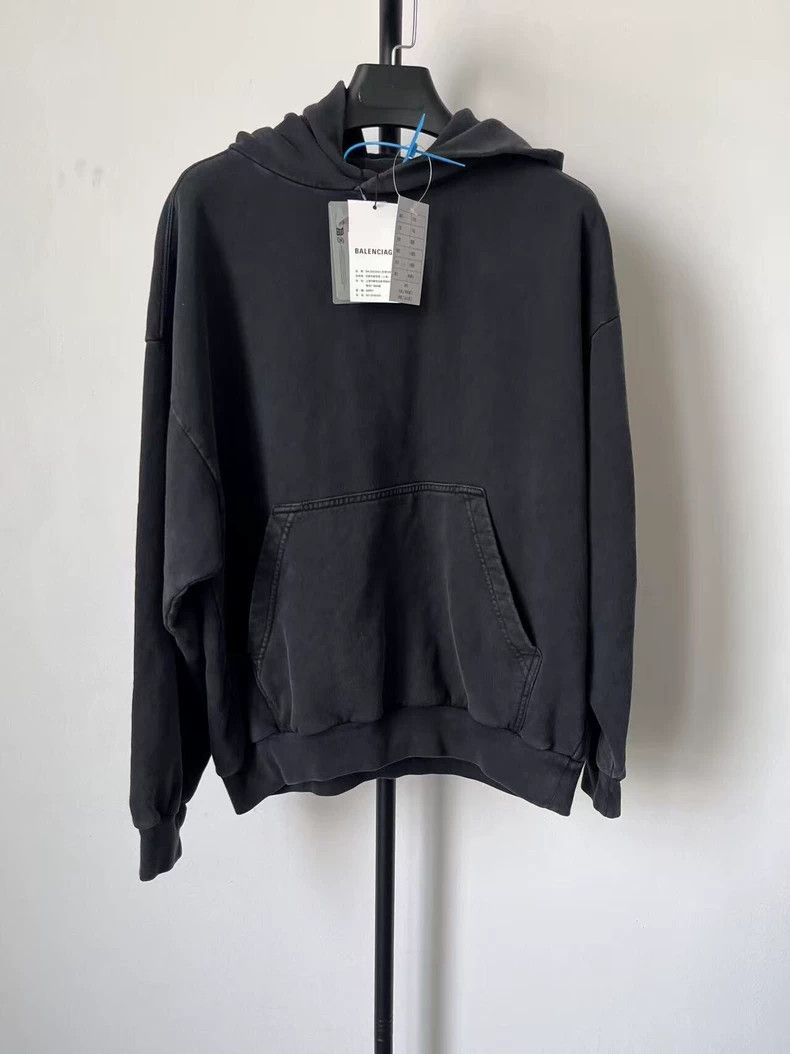 Balenciaga Balenciaga Monogrammed printed casual hooded pullover long Size US XXS / EU 40 - 2 Thumbnail