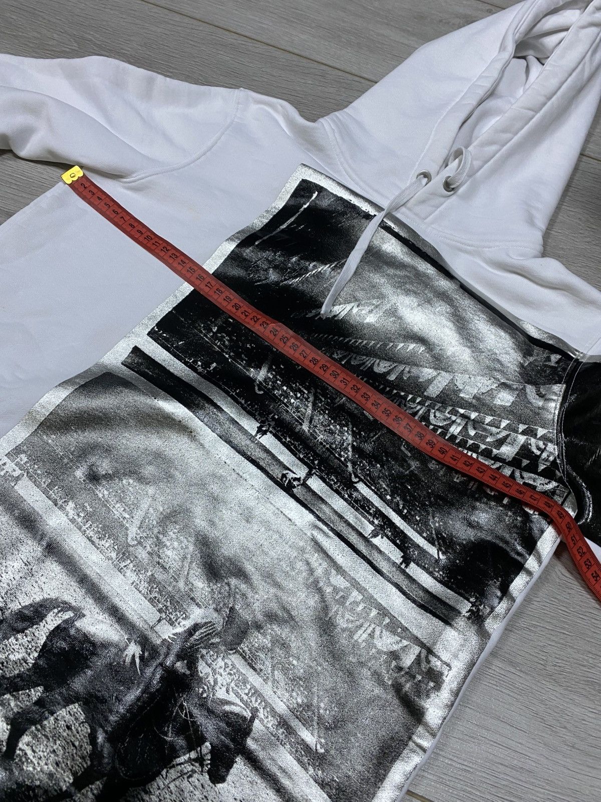 Calvin Klein Calvin Klein Andy Warhol matador big logo silver hoodie Size US XS / EU 42 / 0 - 12 Thumbnail