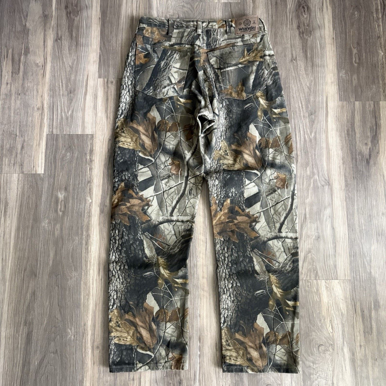 Vintage × Wrangler Vintage Realtree Camo Wrangler Double Knee Pants Size 32x32 Size US 32 / EU 48 - 4 Thumbnail