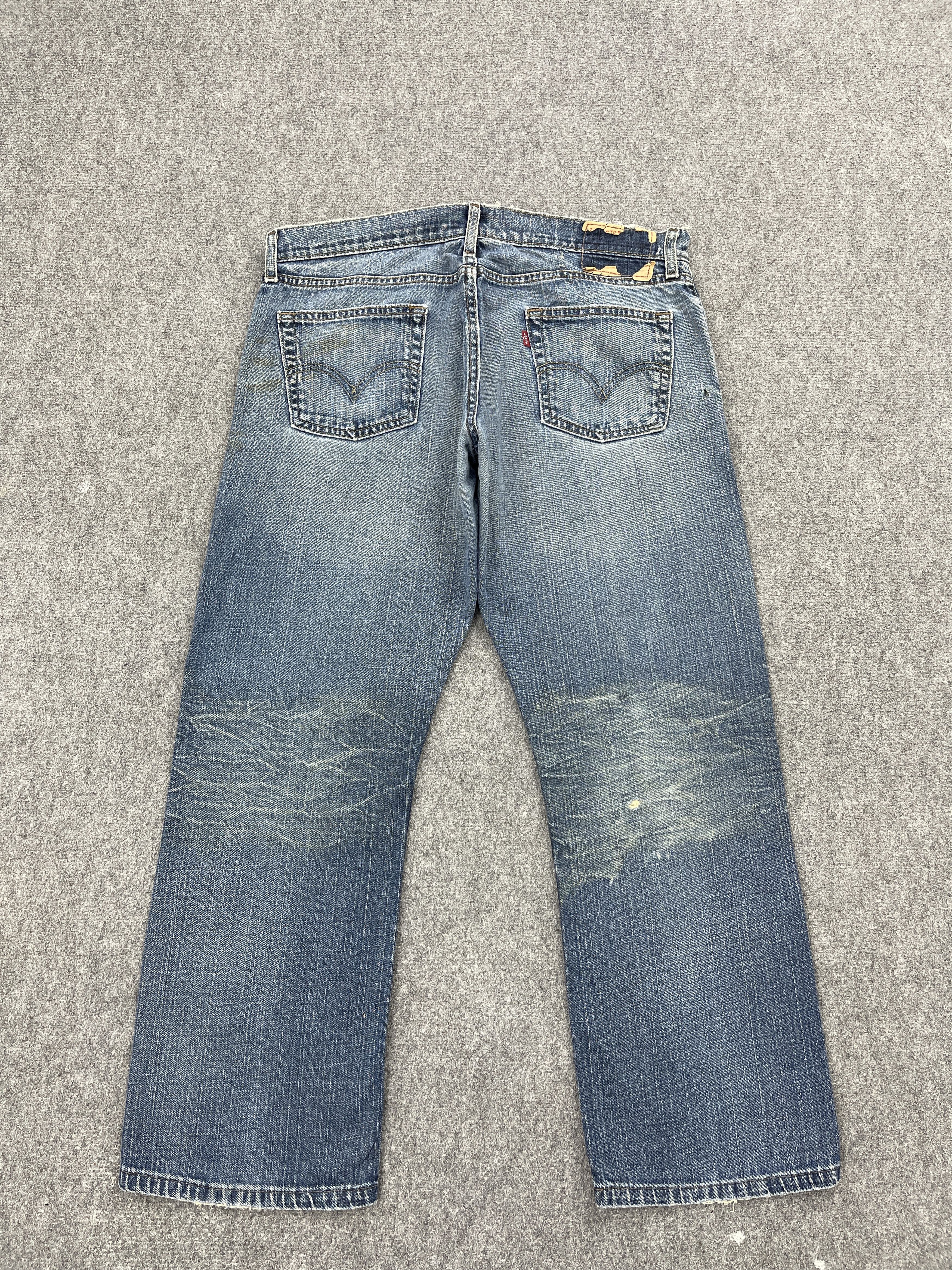 Levi's Faded Blue Vintage Levi's 514 Slim Straight Jeans DP2549 Size US 35 - 3 Thumbnail
