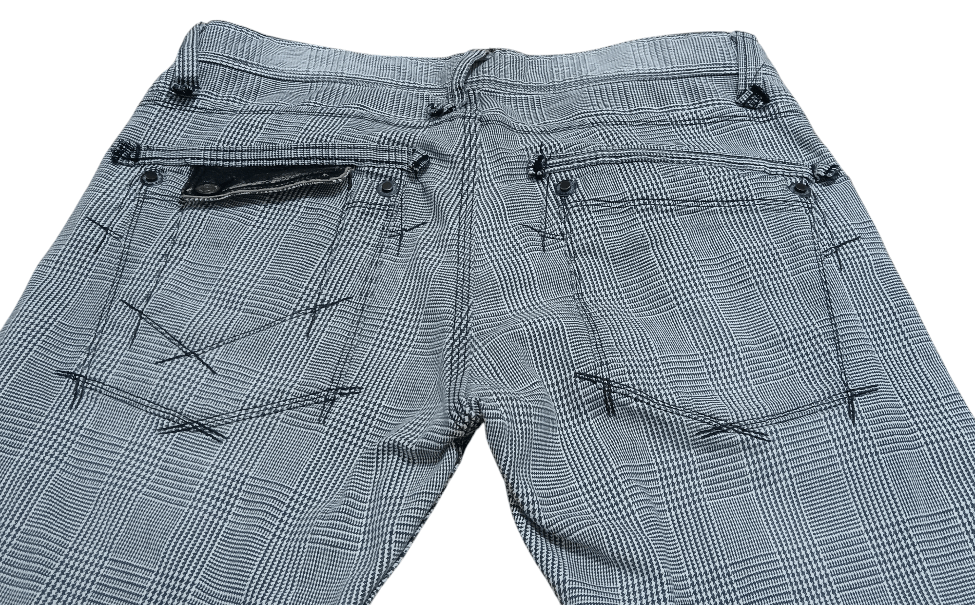 Japanese Brand RATTLE TRAP PUNK TARTAN MULTIPOCKET FLARED PANT Size US 33 - 7 Thumbnail