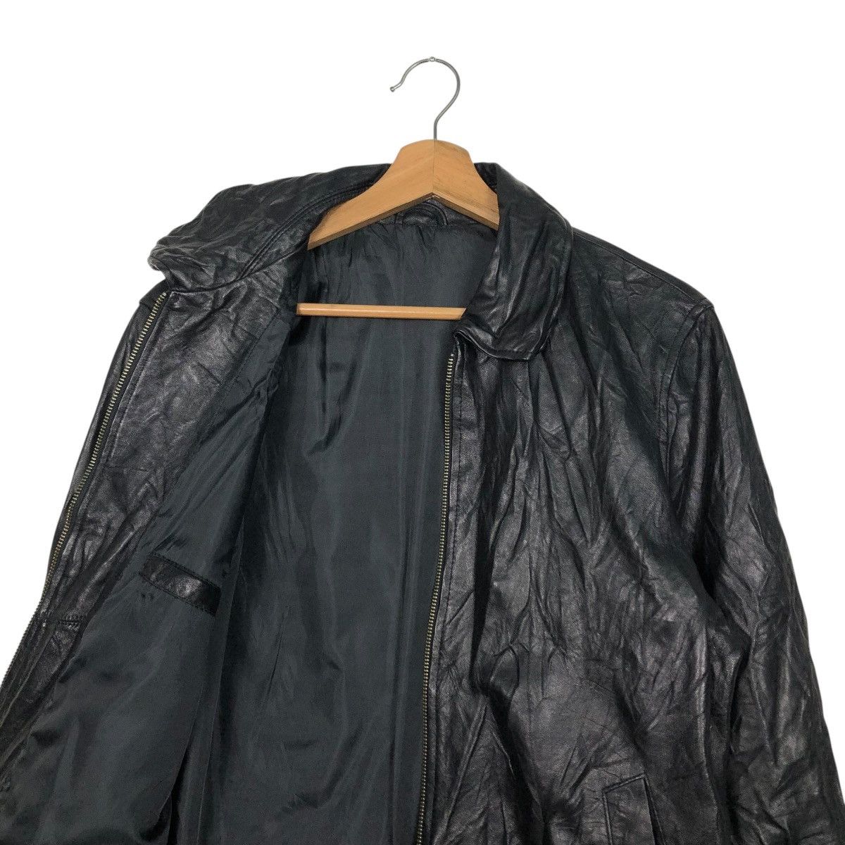 Japanese Brand 🔥VINTAGE UNBRANDED SOFT LEATHER JACKET RACER ISSEY MIYAKE Size US S / EU 44-46 / 1 - 14 Thumbnail