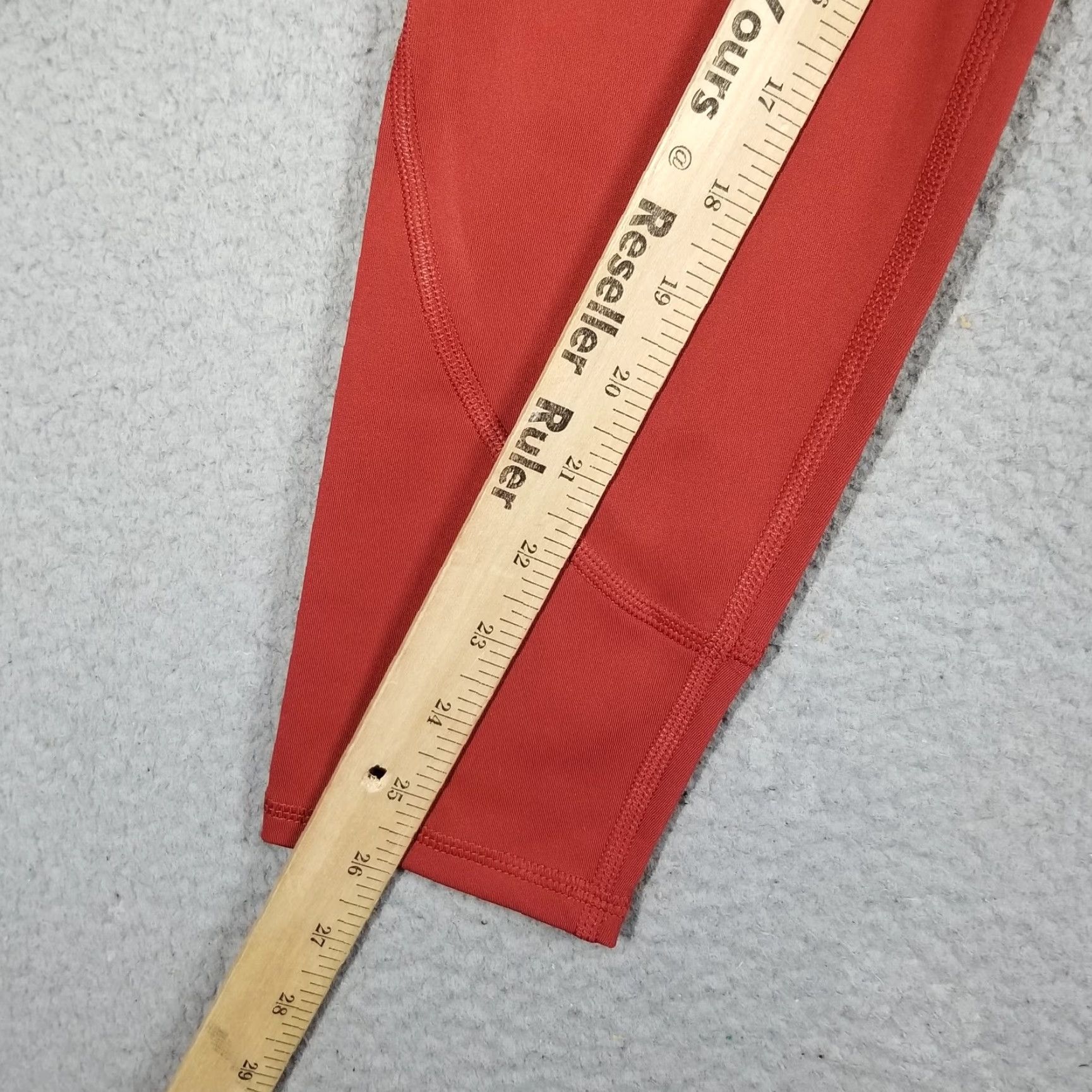 Nike VINTAGE Nike Women's Air Jordan Leggings Adult Large Red Sport Ankle 90s Girls Size 36" / US 14 / IT 50 - 6 Thumbnail