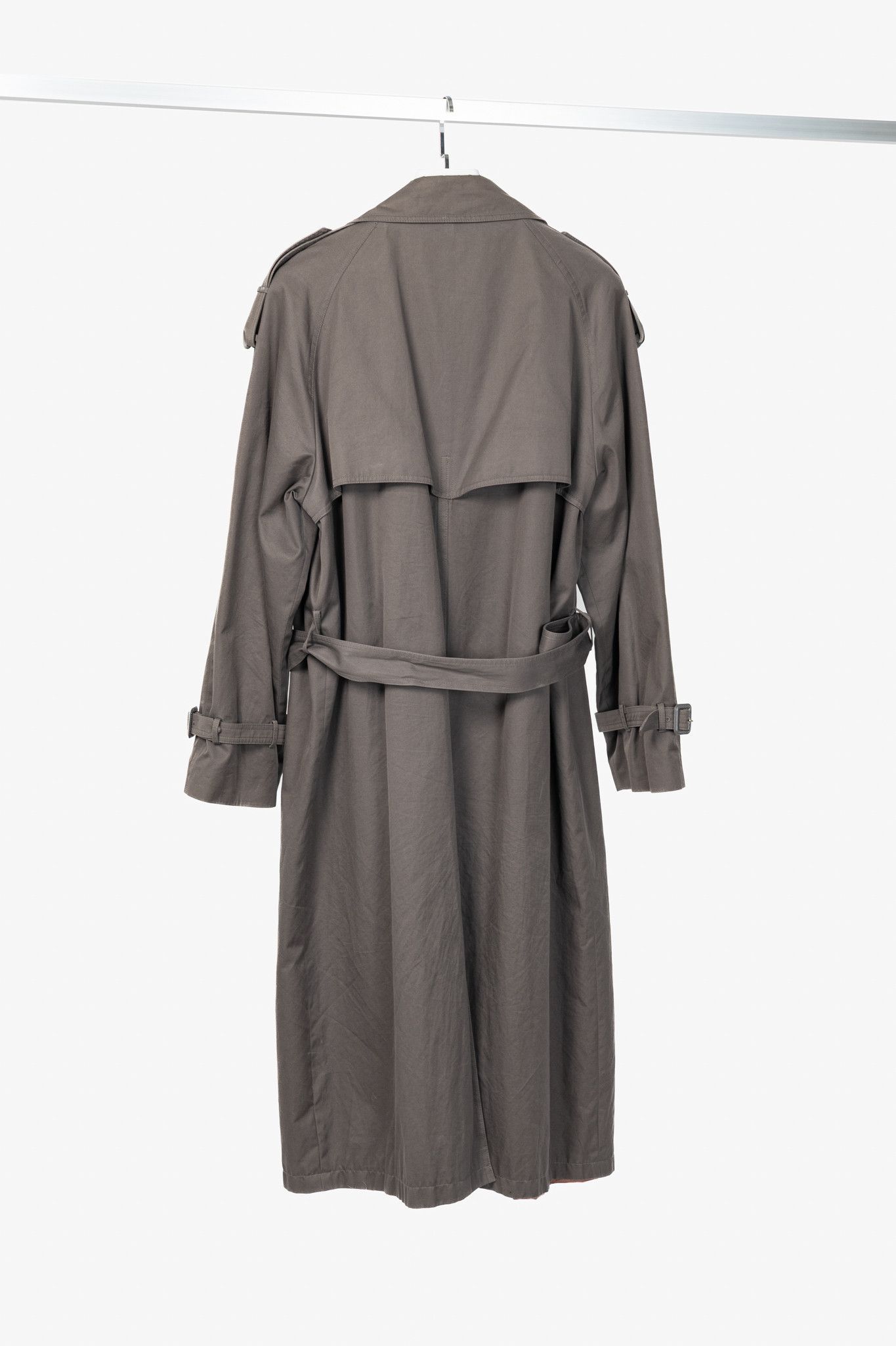 Yves Saint Laurent Yves Saint Laurent Cotton Double-Breasted Belted Trench Coat Size US L / EU 52-54 / 3 - 2 Thumbnail