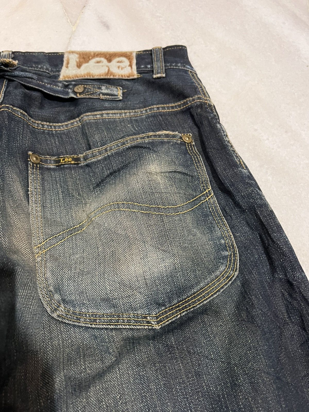 Hysteric Glamour × If Six Was Nine × Lee 🌈Baggy 90’s Lee Cowboy Distress Mud Wash Jeans Size US 33 - 15 Thumbnail