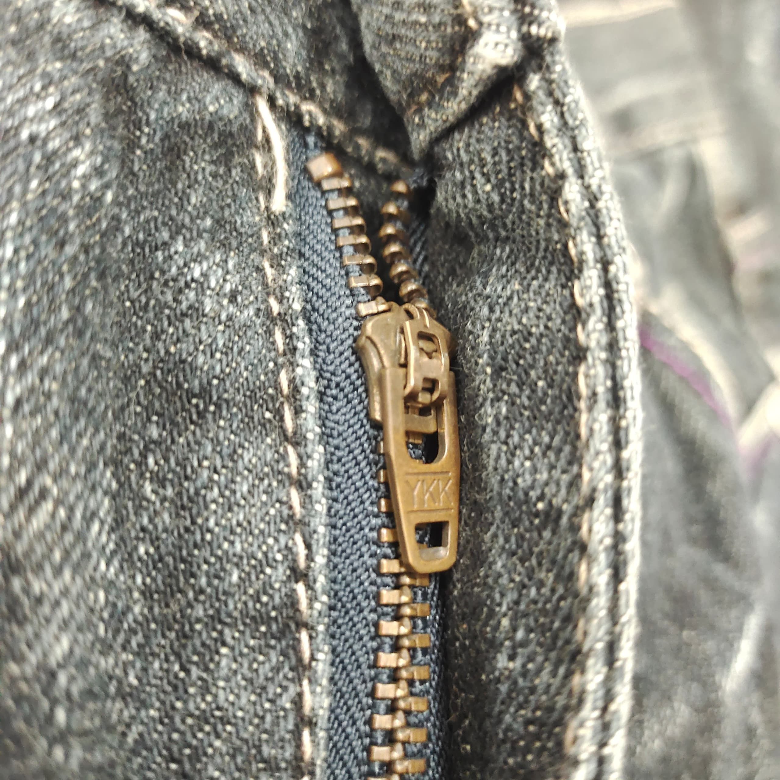 If Six Was Nine NYLAUS LIGHTNING THUNDER CLAW MARK DENIM JEANS Size US 33 - 6 Thumbnail