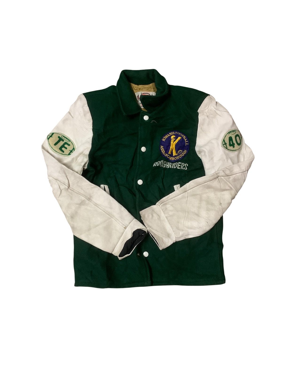 MLB Vintage Kiwanis Football Roughriders Varsity Jacket Size US S / EU 44-46 / 1 - 1 Thumbnail