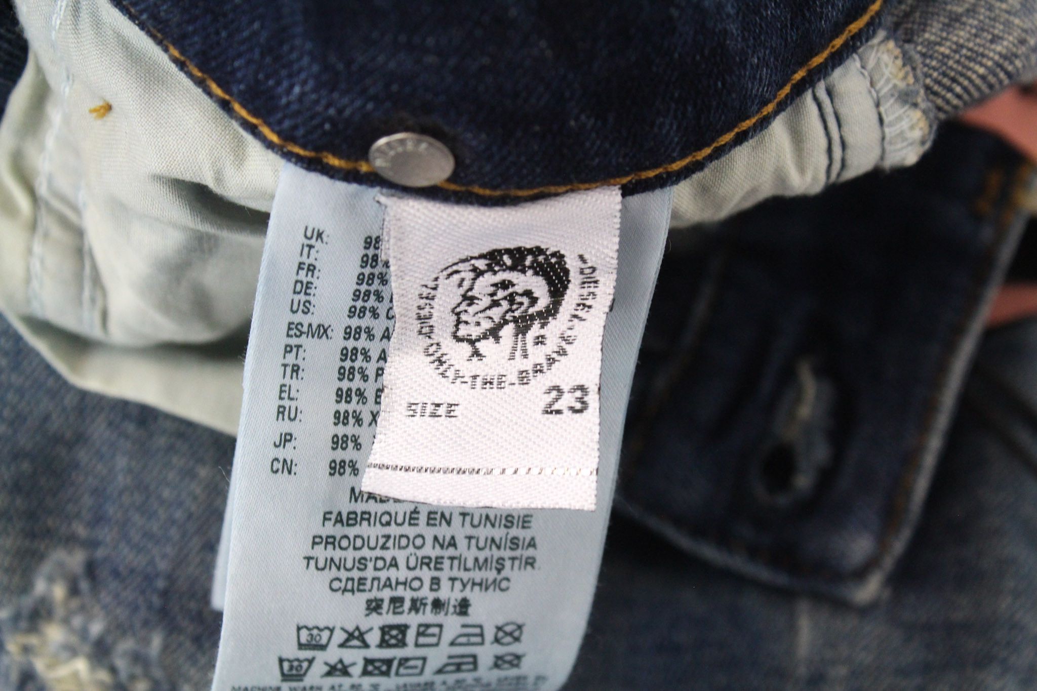Diesel D-RIFTY 0890Y W23/L30 Blue Girls Jeans 71339 Size 23" - 6 Thumbnail