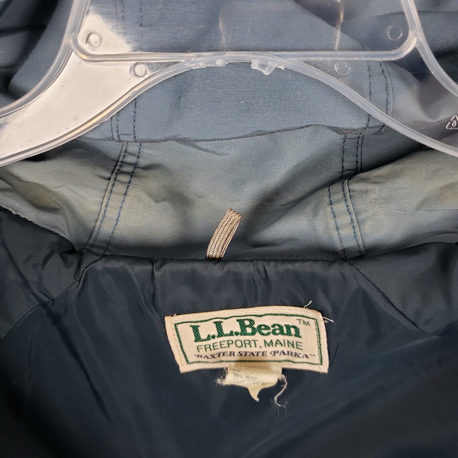 L.L. Bean Vtg LLBean Baxter State Parka Slate Hooded Coat Windbreaker Size US M / EU 48-50 / 2 - 9 Thumbnail