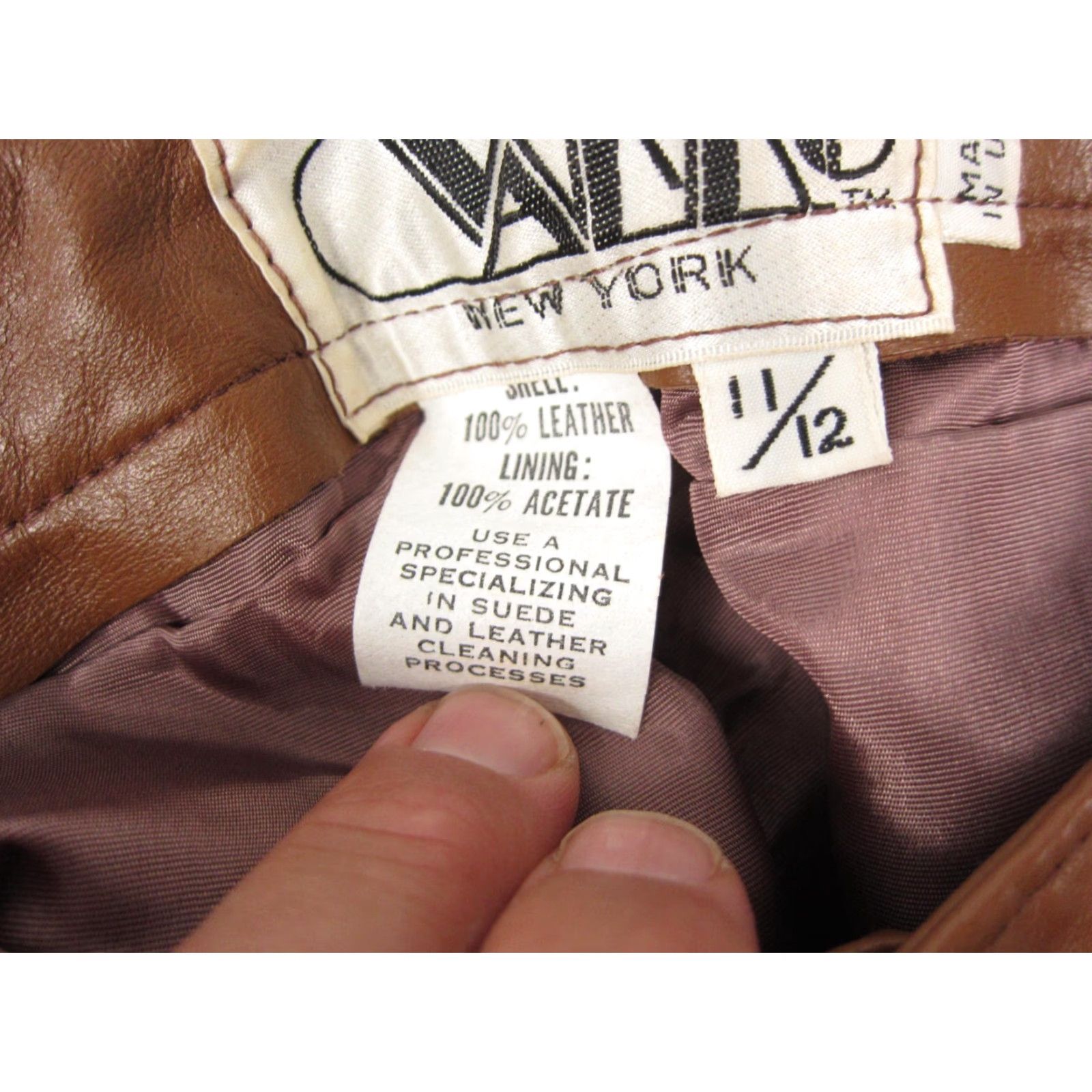Vintage VINTAGE Vakko Leather Pants Womens 11/12 Brown Made in USA Disco 70s 80s Ladies Pants Leather Brown Vintage Vakko 11/12 Womens Boys Girls Mens Size 32" / US 10 / IT 46 - 5 Thumbnail