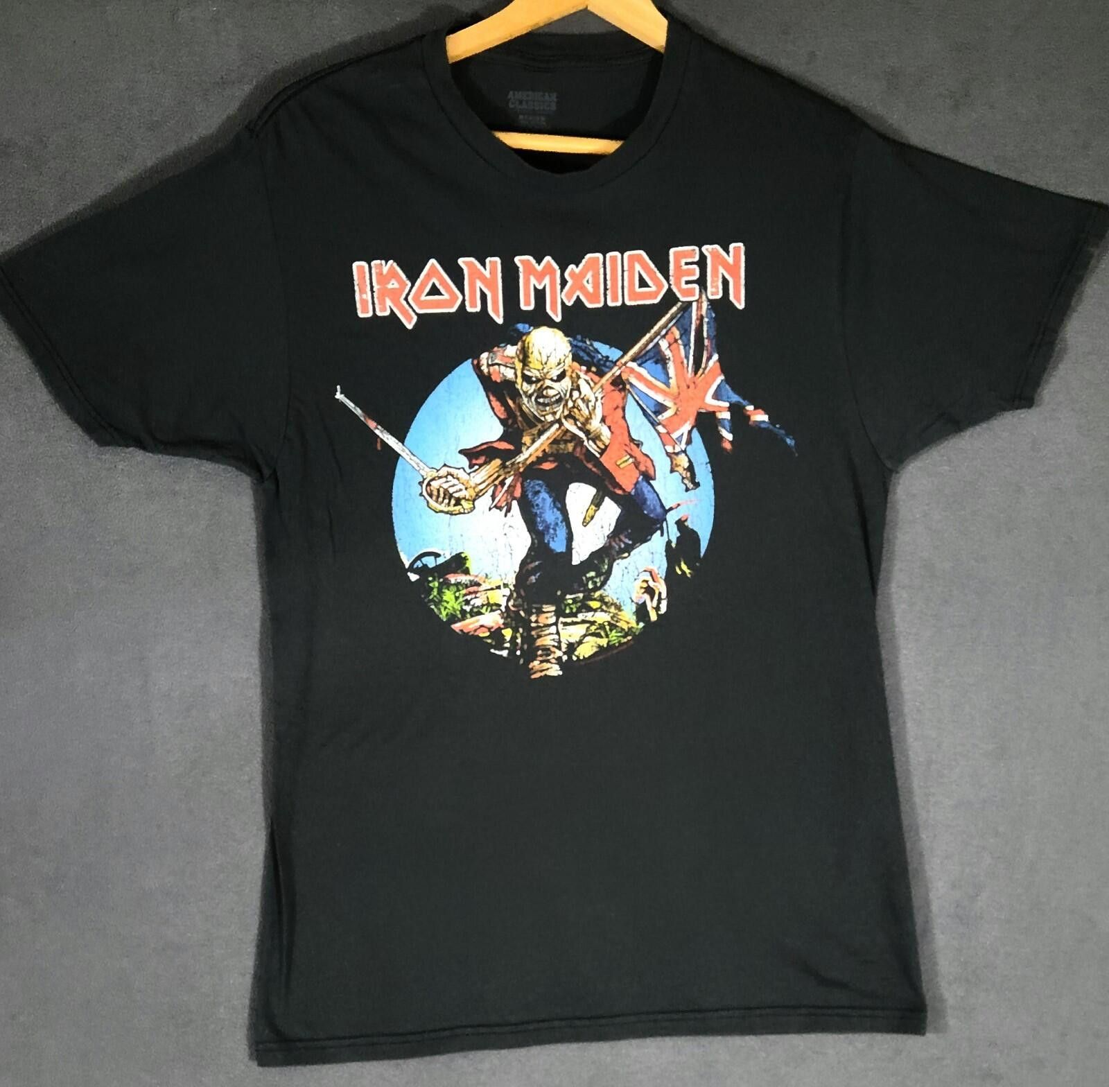 Other Vtg IRON MAIDEN Eddie The Trooper British Flag UK Tour Size US M / EU 48-50 / 2 - 1 Thumbnail