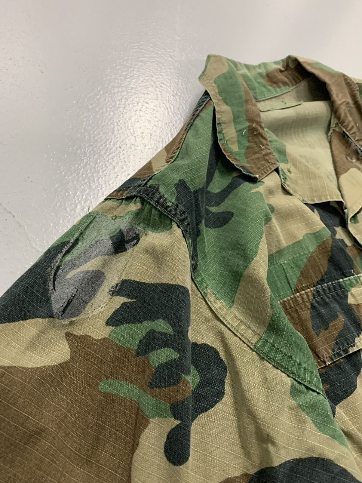Other Vintage Woodland US Camo Utility Jacket - Small Regular Size US S / EU 44-46 / 1 - 4 Thumbnail
