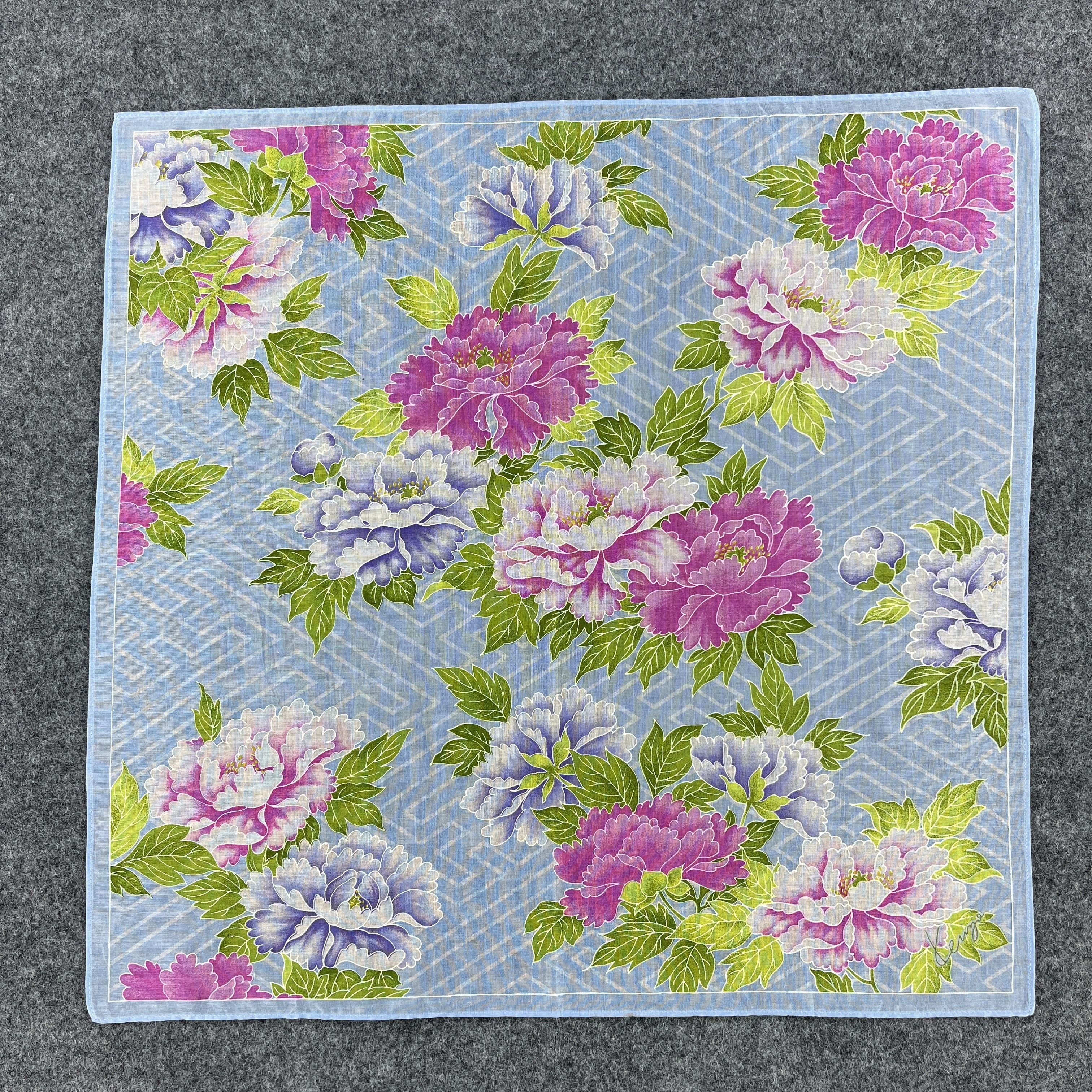 Kenzo × Vintage Kenzo Handkerchief / Bandana / Neckerchief B472 Size ONE SIZE - 3 Thumbnail
