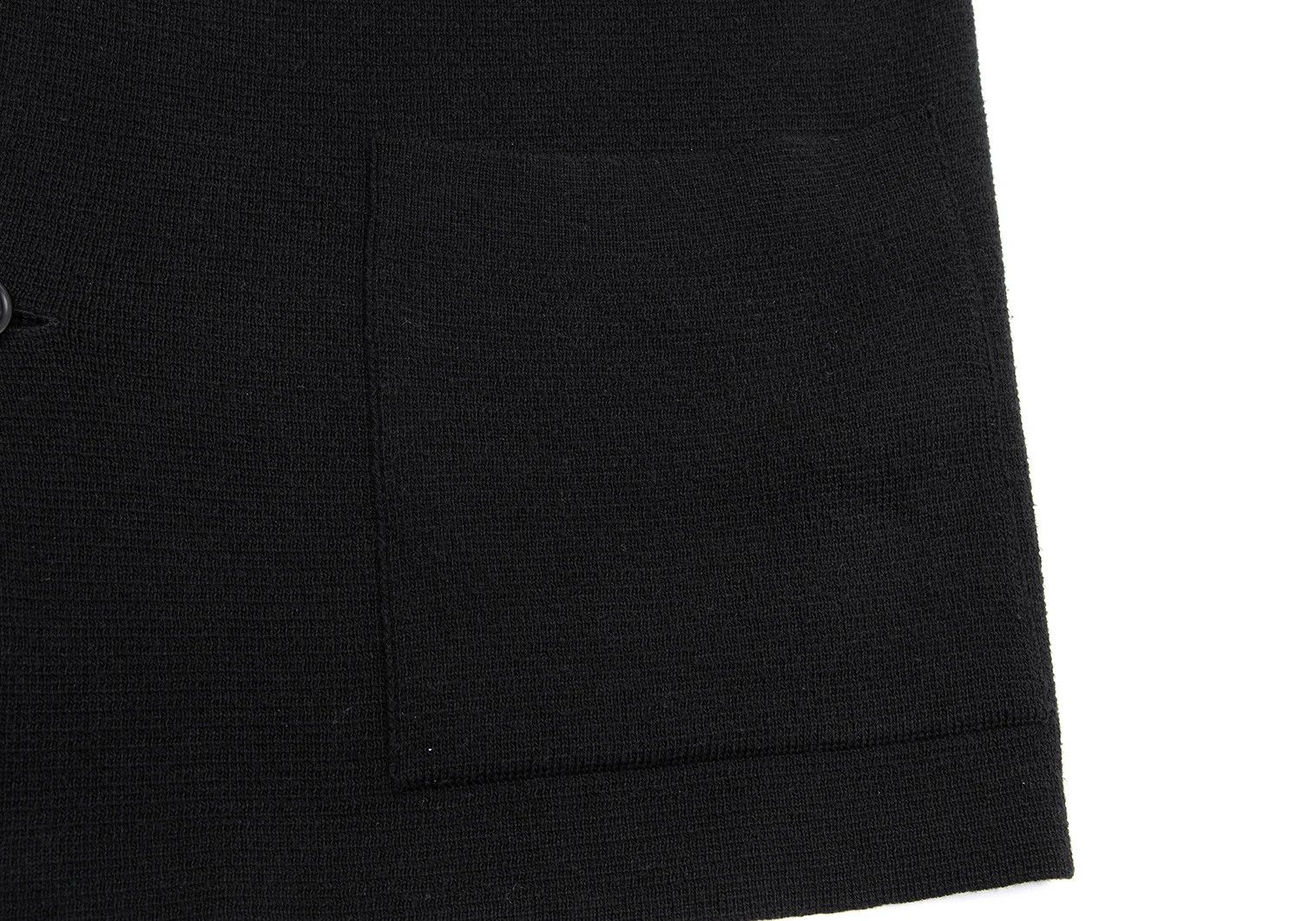 Yohji Yamamoto Yohji Yamamoto Cotton Knit 3B Jacket Black 3 Size US L / EU 52-54 / 3 - 12 Thumbnail