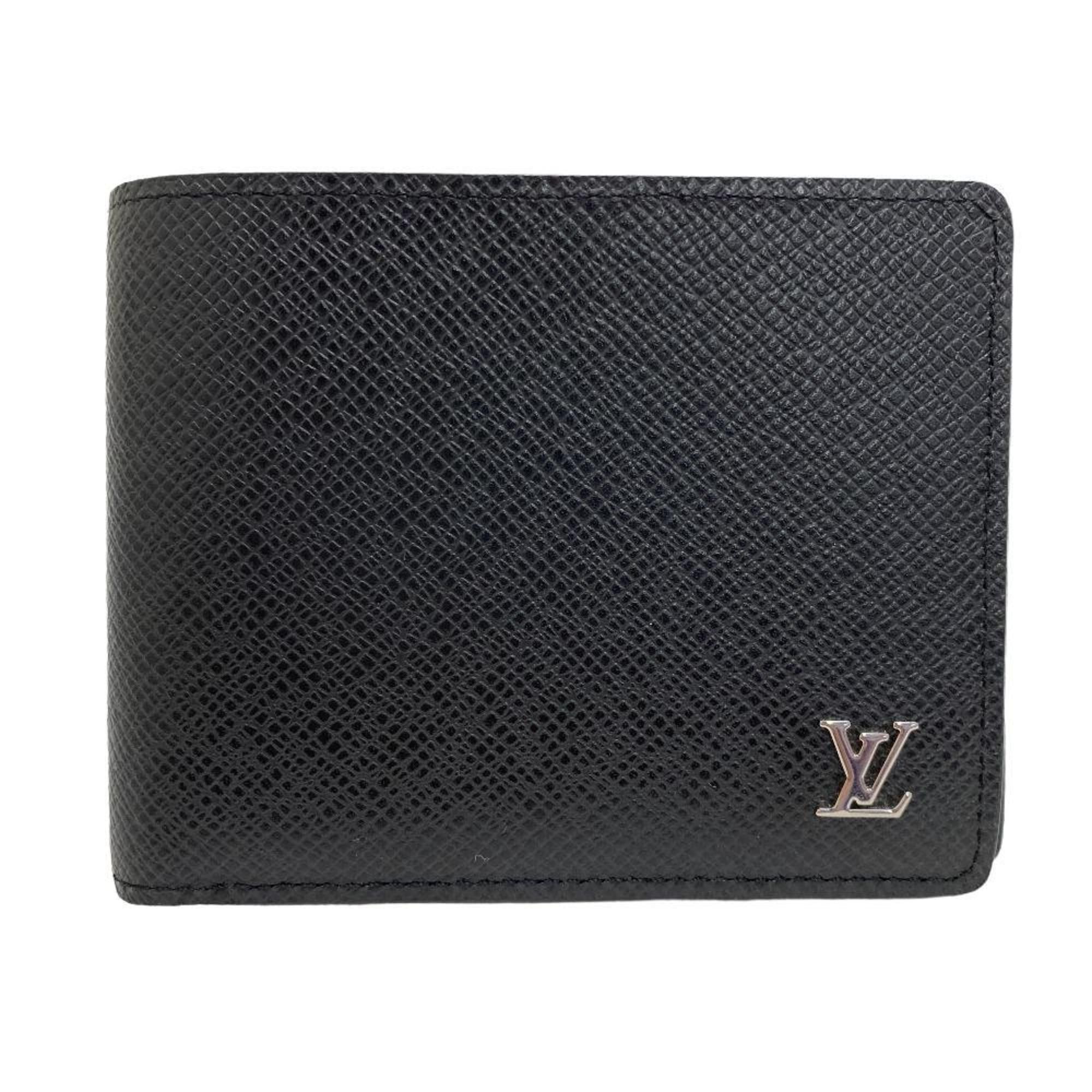 image of Louis Vuitton M30865 Portefeuil Marco Taiga Billfold Black Men's