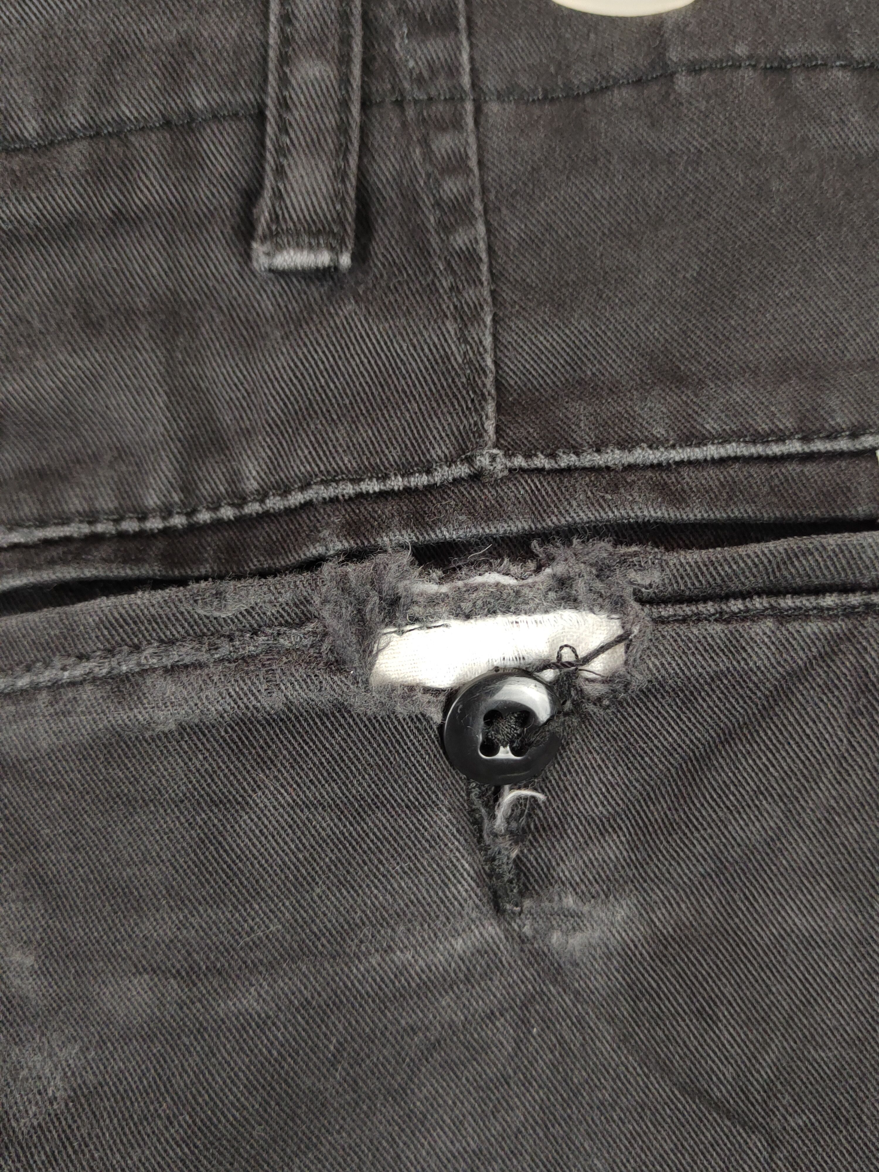 Japanese Brand Levis Blue Black distressed faded ripped Casual Pants #S1330 Size US 33 - 11 Thumbnail