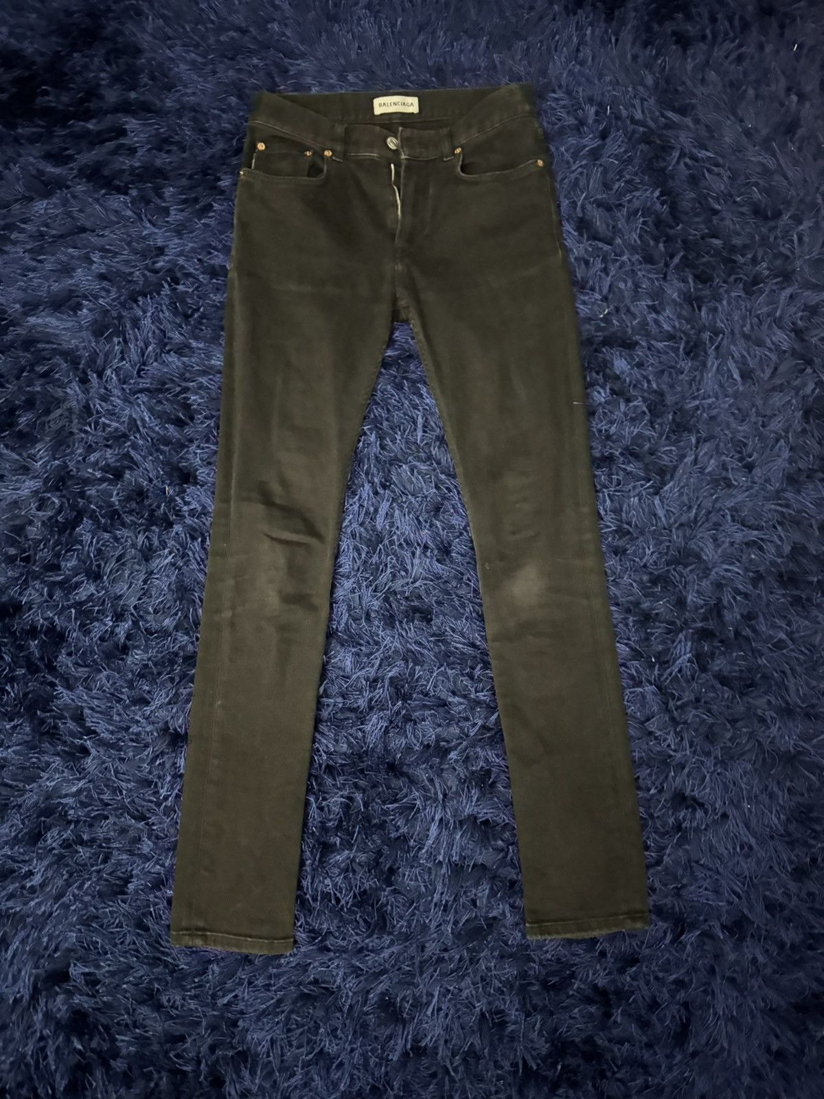 Balenciaga × Designer Balenciaga black skinny denim Size 25" / US 0 / IT 36 - 1 Thumbnail