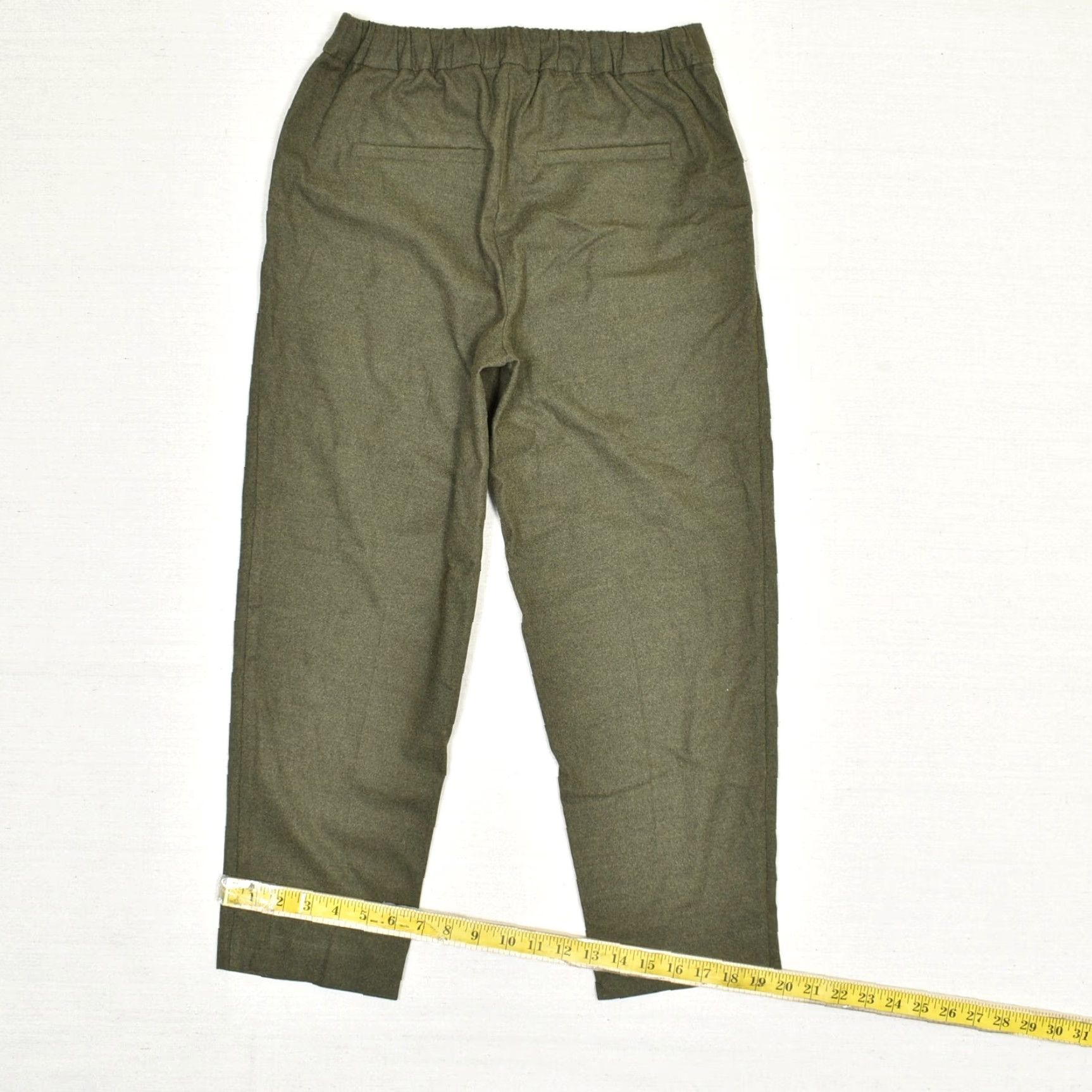 Loft Loft Women Dress Pants Green Petite Stretch Waist Pleated Polyester Dress Pants PS Size 28" / US 6 / IT 42 - 6 Thumbnail
