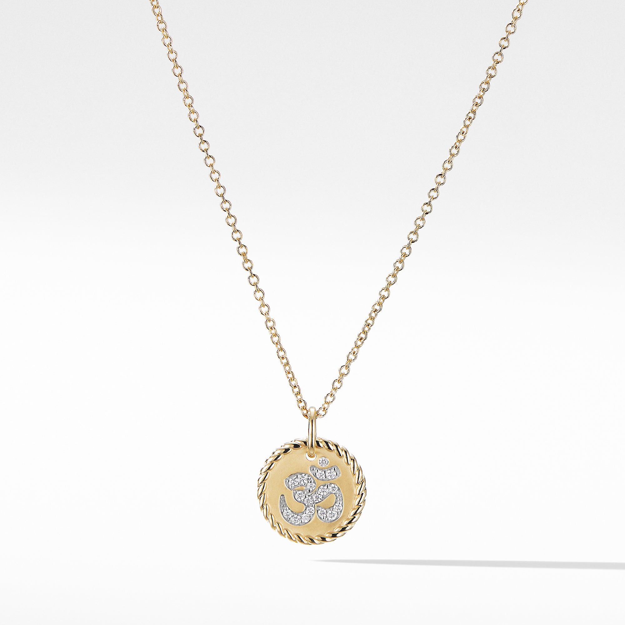 David Yurman o1w1db10325 Necklace in 18K Yellow Gold with Pave Diamonds Size ONE SIZE - 1 Preview