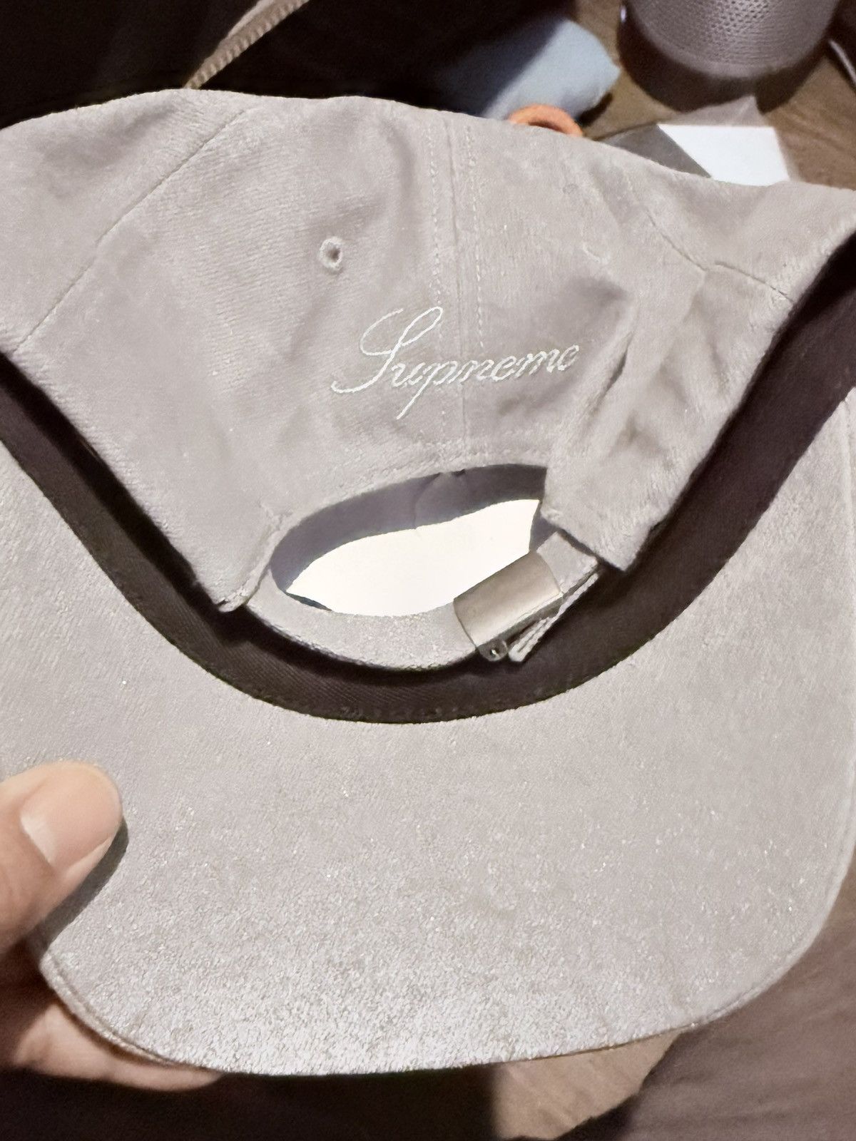 Stone Island × Supreme Supreme x Stone Island Bull Denim Reflective Camp Cap FW2023 Size ONE SIZE - 3 Thumbnail