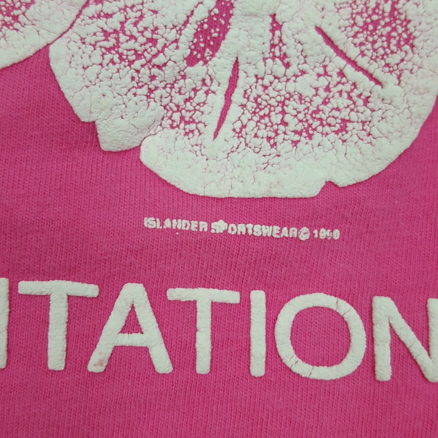 Hanes VTG Hanes T-Shirt Amelia Island Pink Puff Print USA Made 90s Beach Retro Vintage Mens Size S Short Sleeve Crew Neck Shirt Size US S / EU 44-46 / 1 - 3 Thumbnail