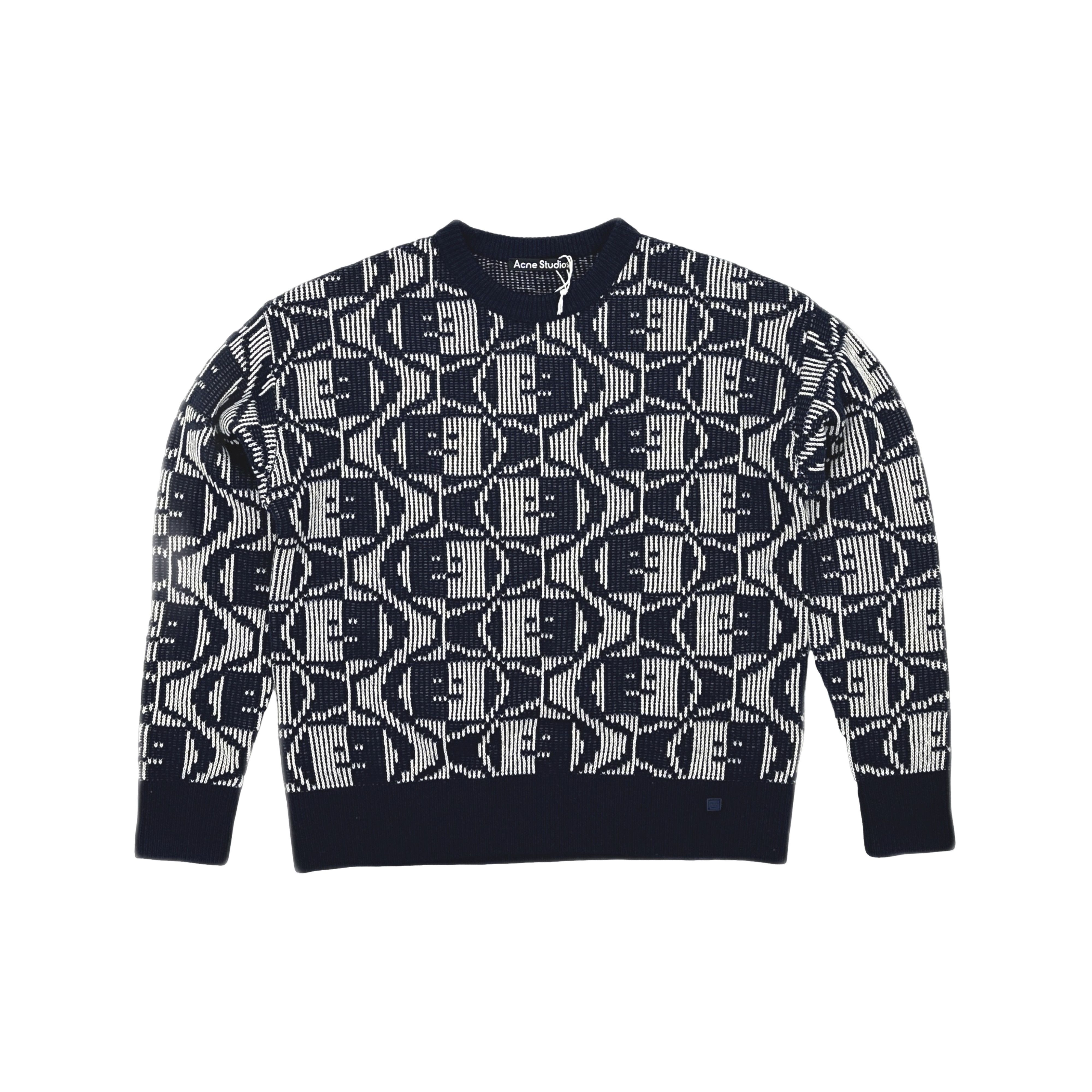 Acne Studios Acne Studios Face Logo Wool Blend Sweater XXS Size US XXS / EU 40 - 1 Thumbnail
