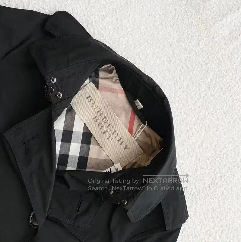 Burberry Burberry Black Polyester Women's Trench Coat. Size XXS / US 00 / IT 34 - 3 Thumbnail