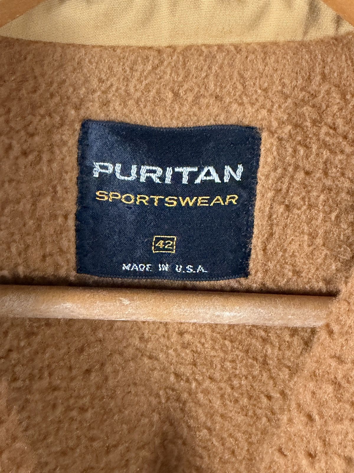 Puritan Vintage 70s Puritan Bomber Jacket Men 42/M Fur Lined Yellow Size US M / EU 48-50 / 2 - 4 Thumbnail