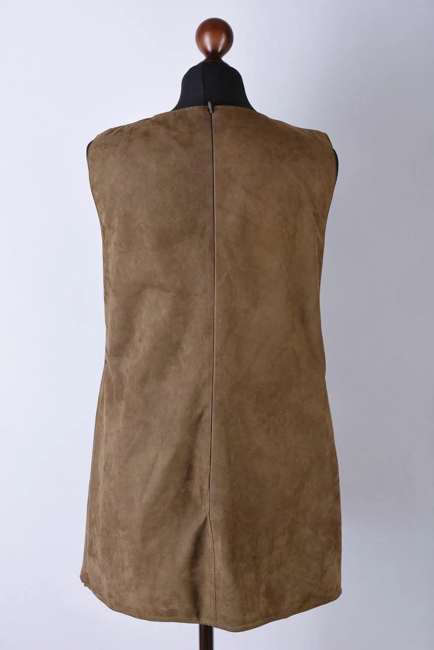 Iris von Arnim Women's Iris von Arnim Brown Calfskin Leather Vest Size M Size M / US 6-8 / IT 42-44 - 3 Thumbnail